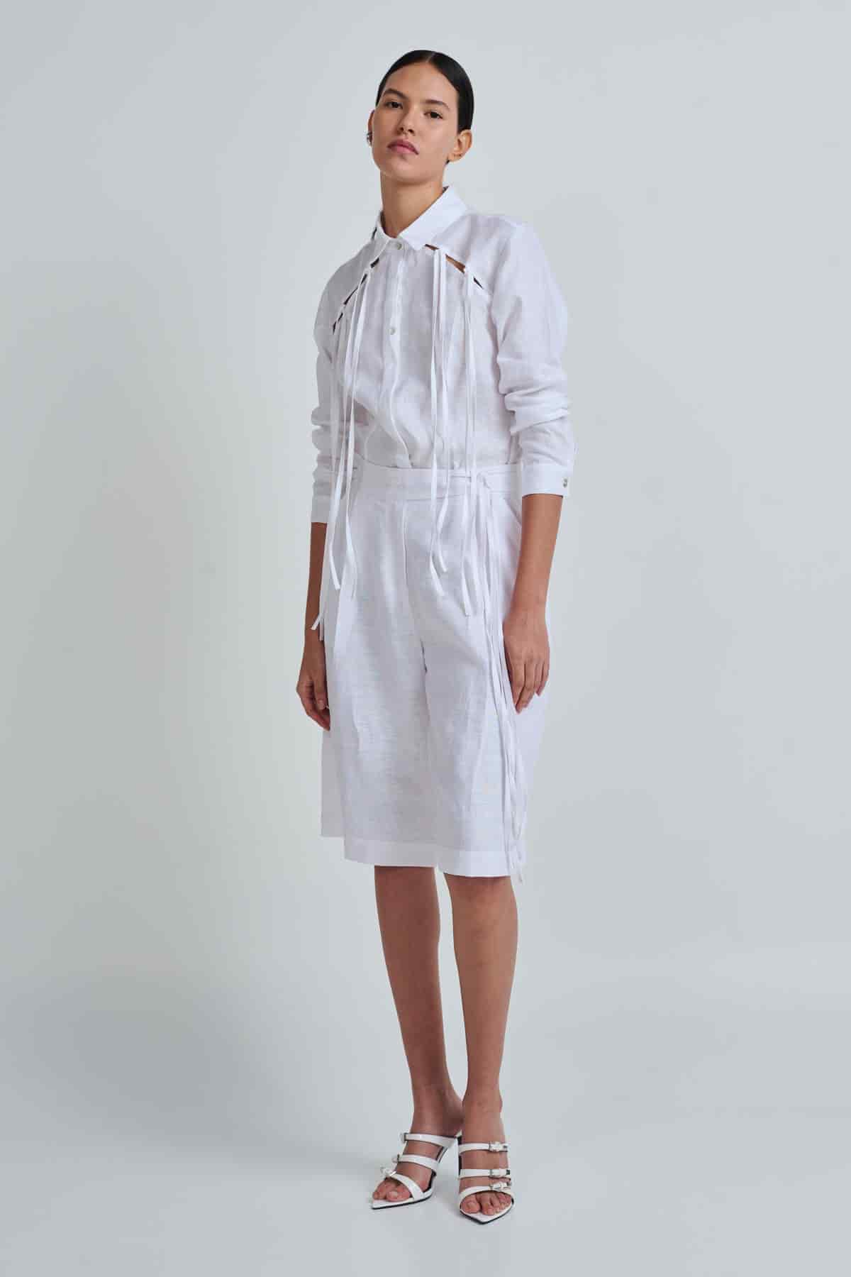 GABY SHIRT WHITE - miniatura 1