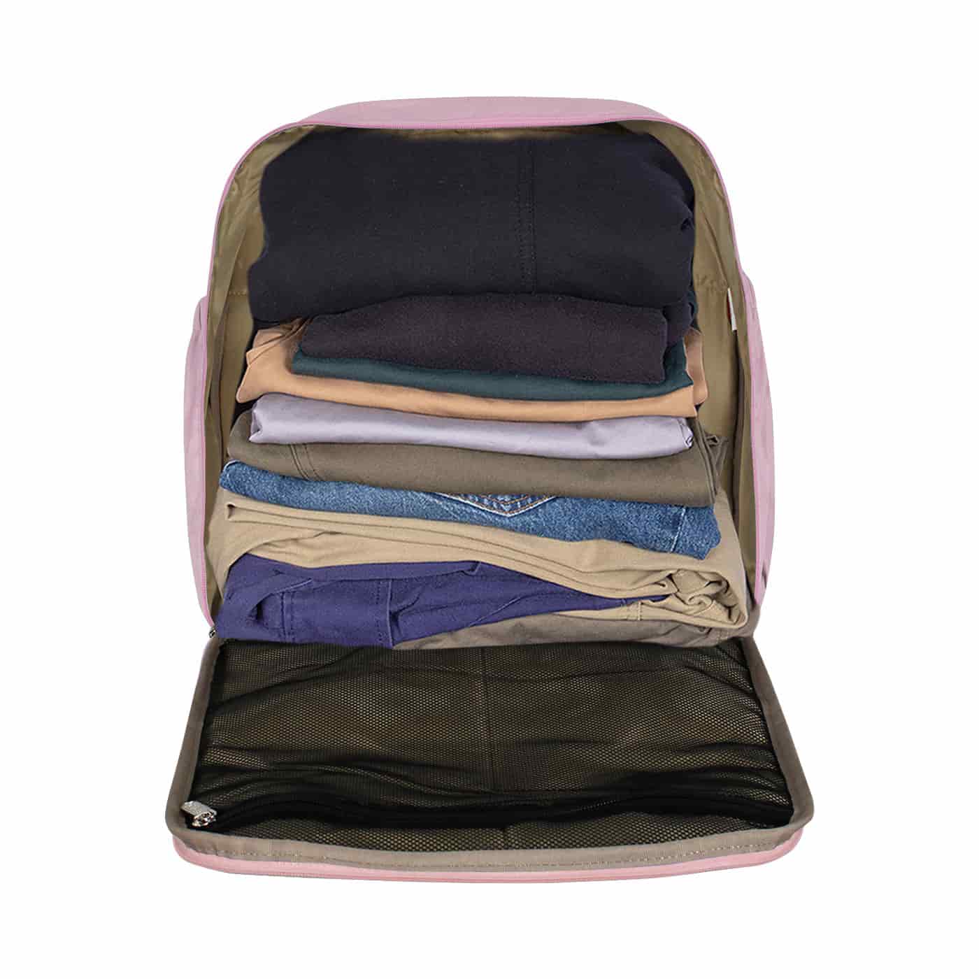 Morral Cabina Tapa Citybags Rosado Pastel - miniatura 6
