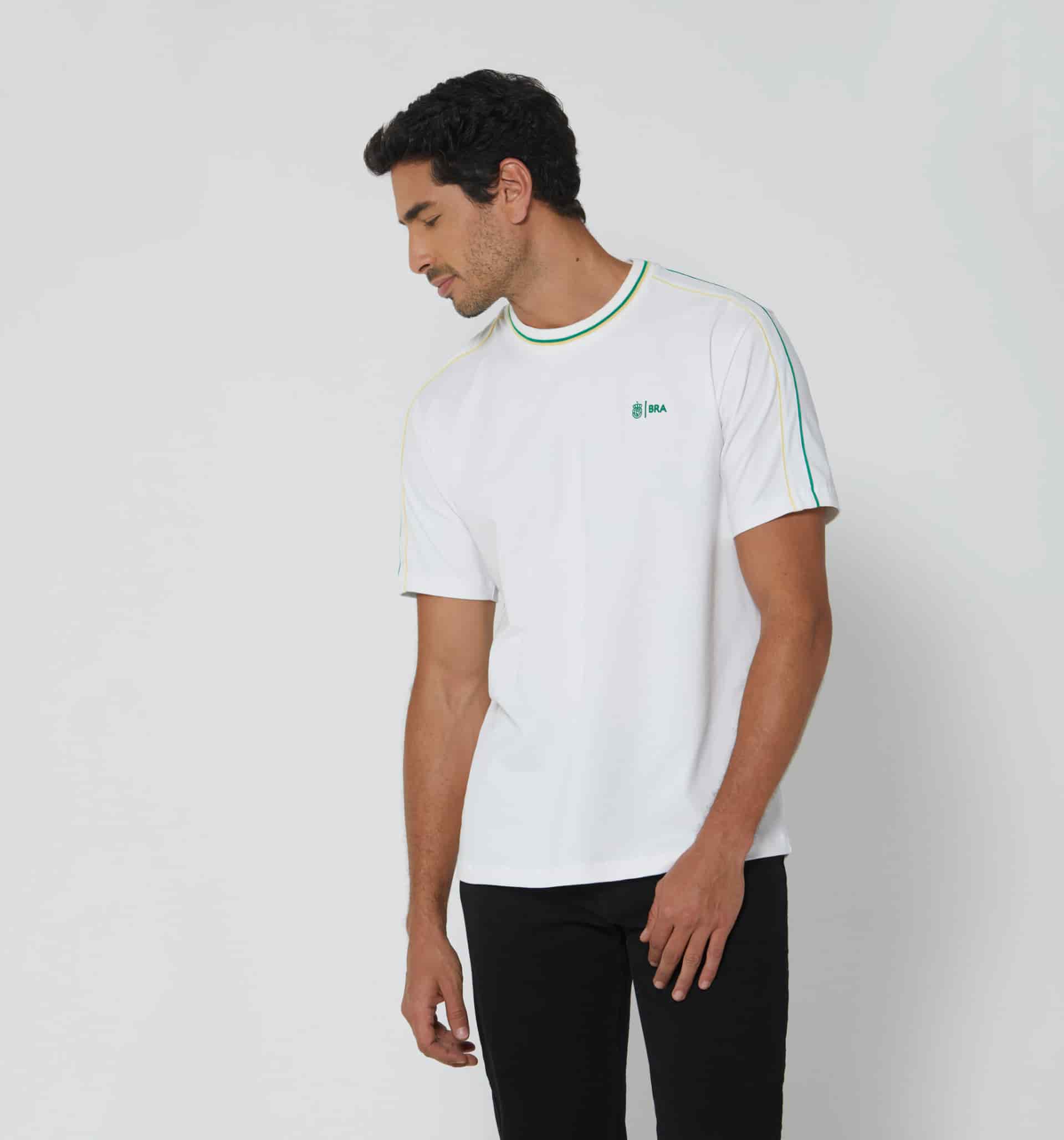 Camiseta para hombre mundial brasil - miniatura 1