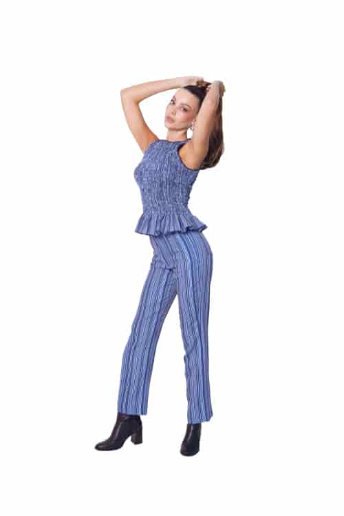 Howdy Pants In Blue Stripes - miniatura 2