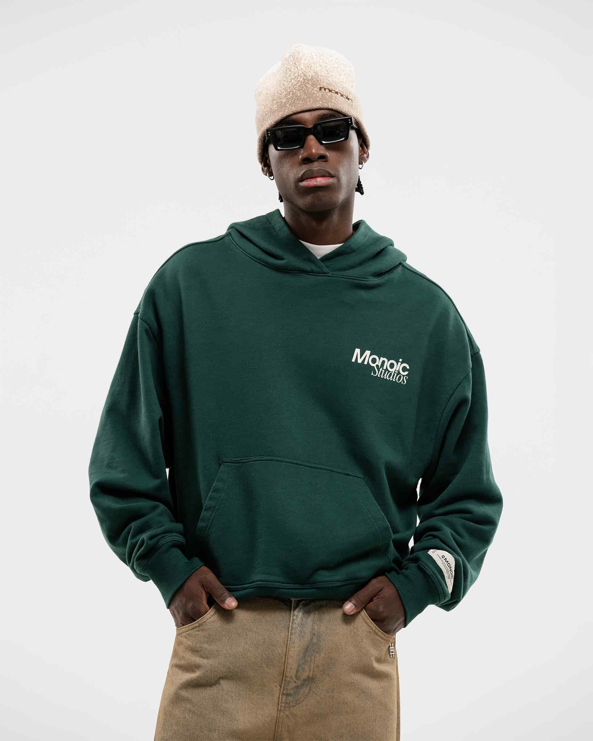 Hoodie Manhattan - Forest Green - miniatura 4