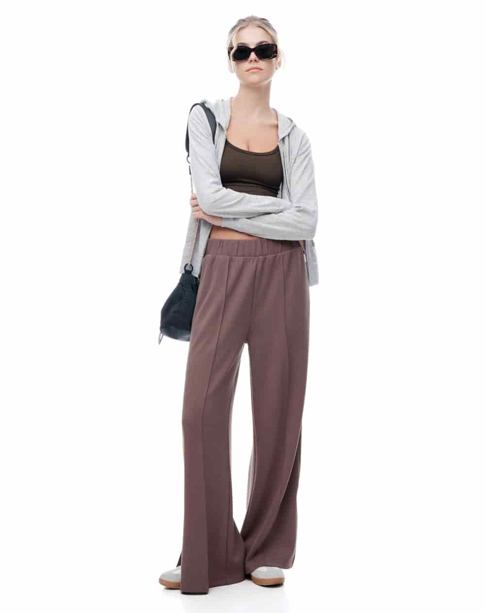 Chaqueta slim algodón gris mujer - miniatura 5