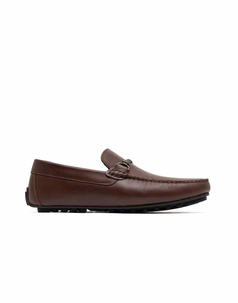 Mocasín casual para hombre en cuero con herraje REF 02GALACIA - miniatura 2