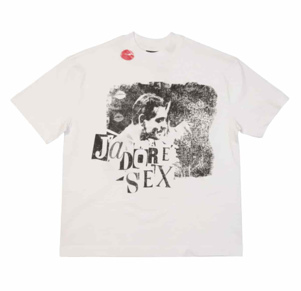 J'ADORE SEX VINTAGE WHITE T-SHIRT - miniatura 1
