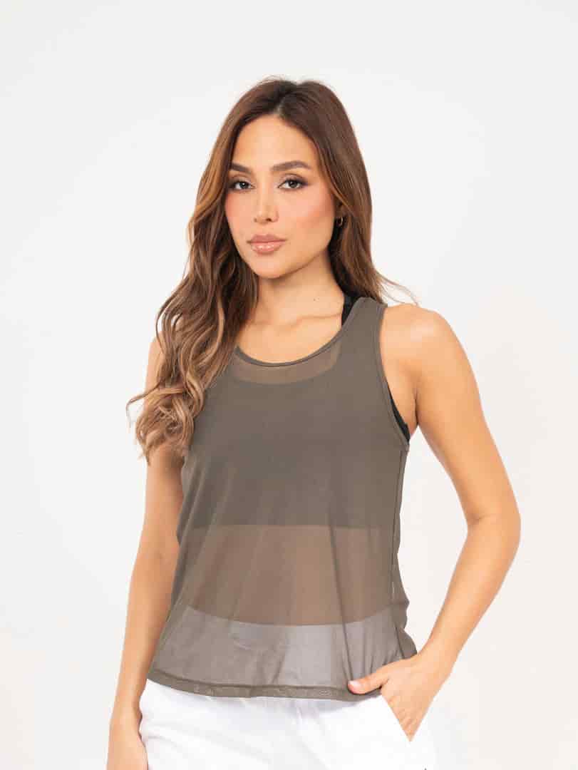 Blusa Deportiva En Malla - miniatura 1