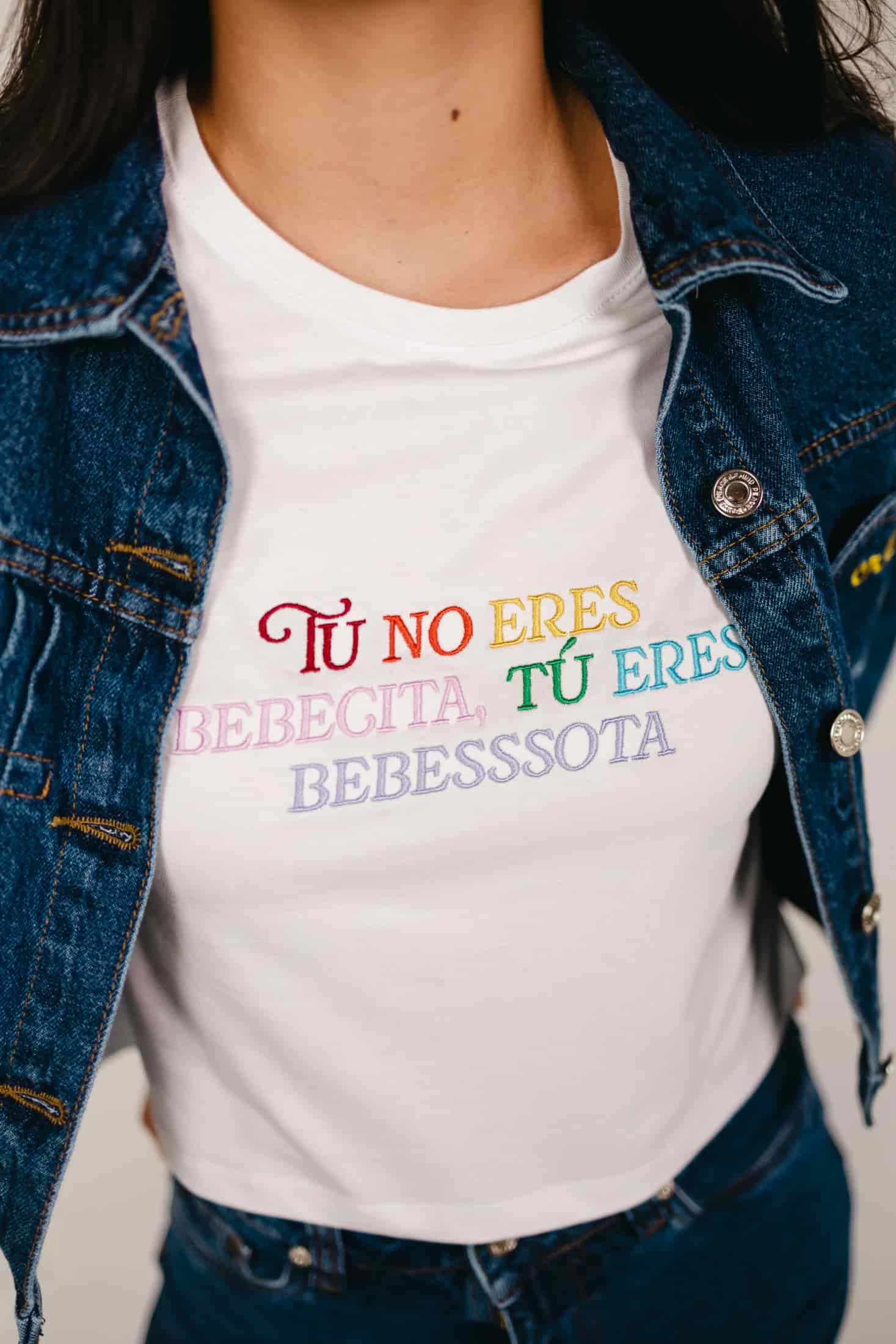 Bebesota Embroidered Cropped Tee - miniatura 2