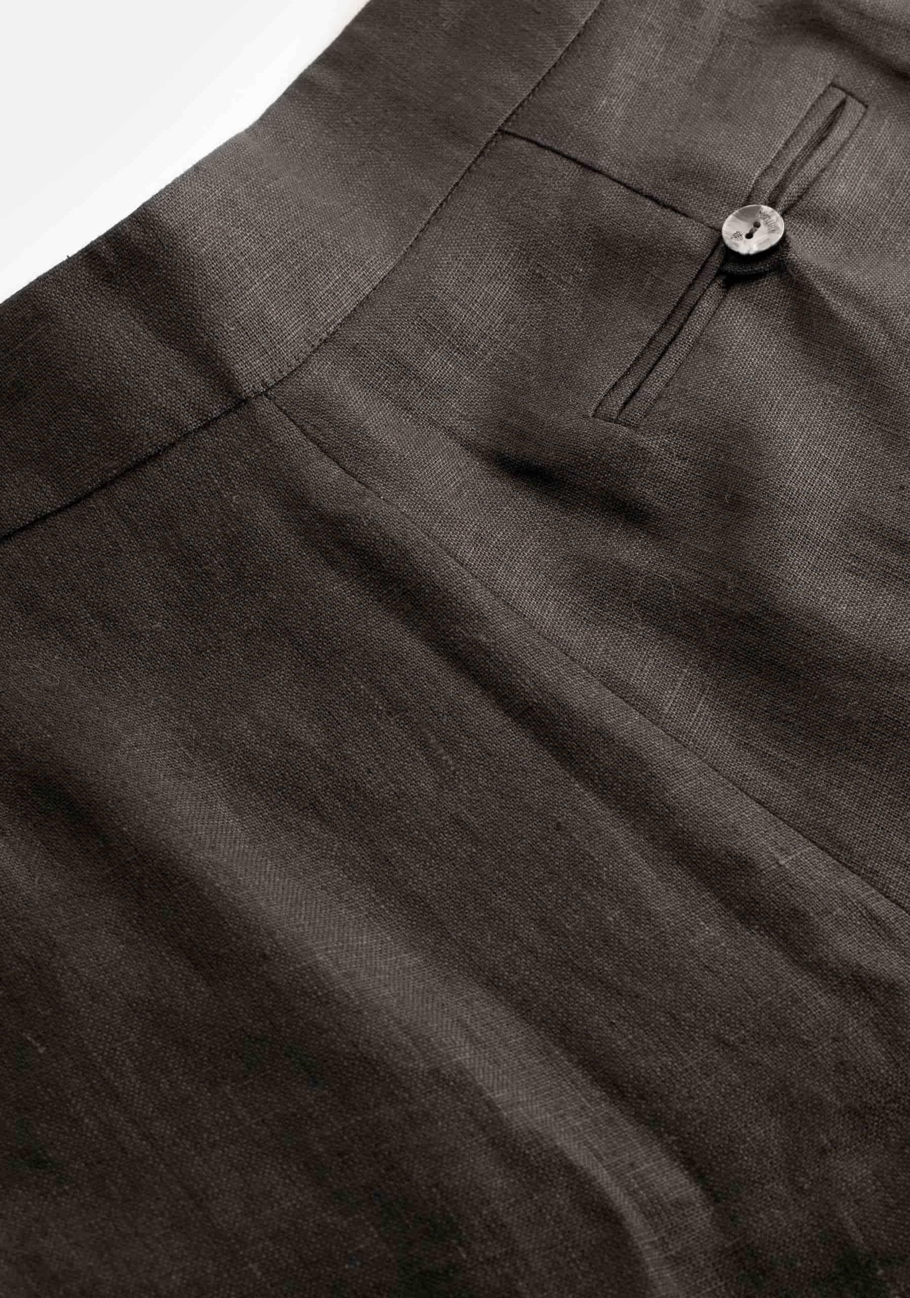 Short M Mistral Lino Negro - miniatura 4