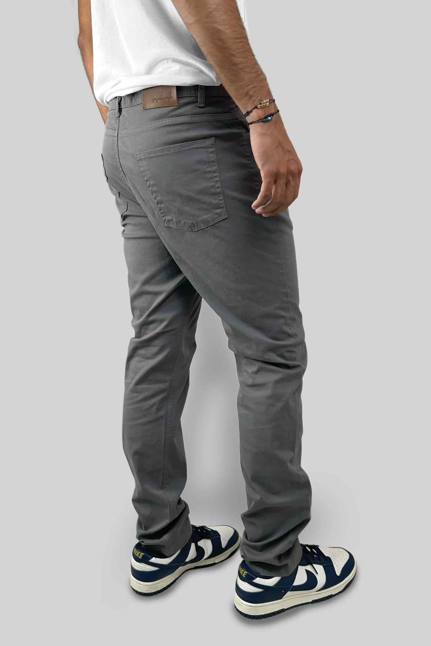 PANTALON 5 BOLSILLOS GRIS - miniatura 2