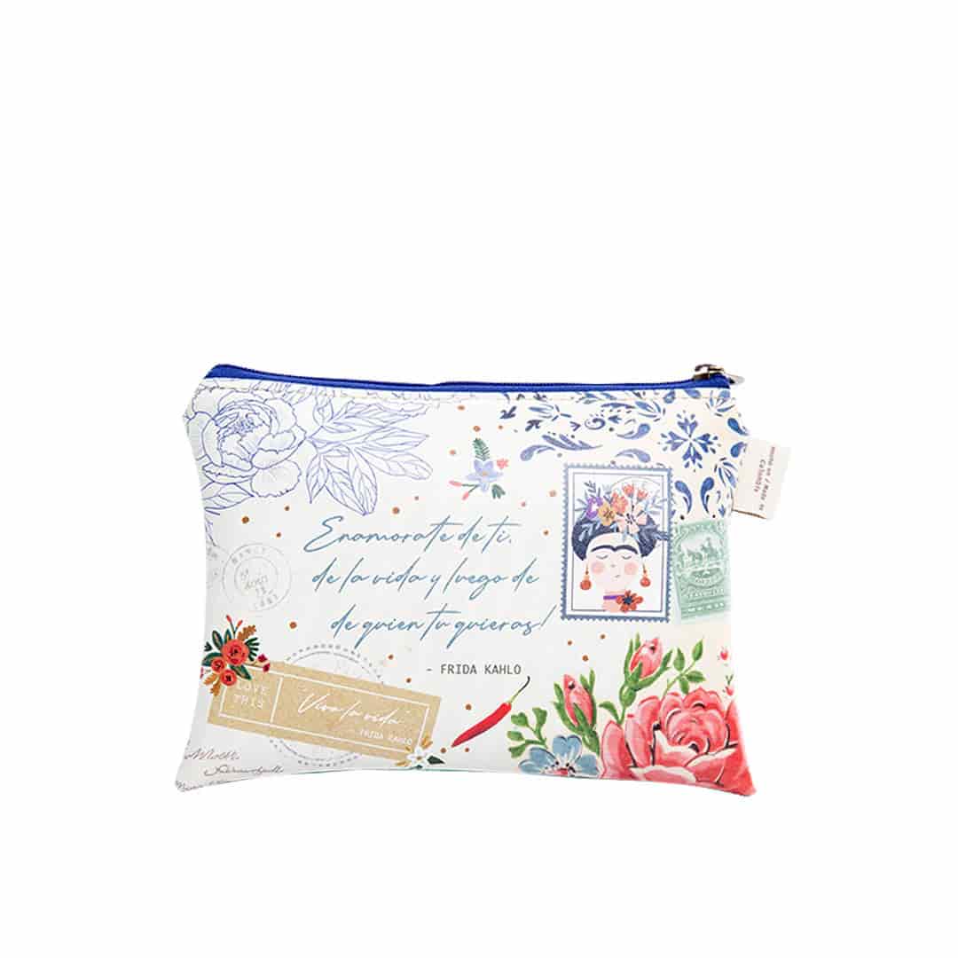 Cosmetiquera Para Mujer Ruanda Con Estampado Viva La Vida - miniatura 2