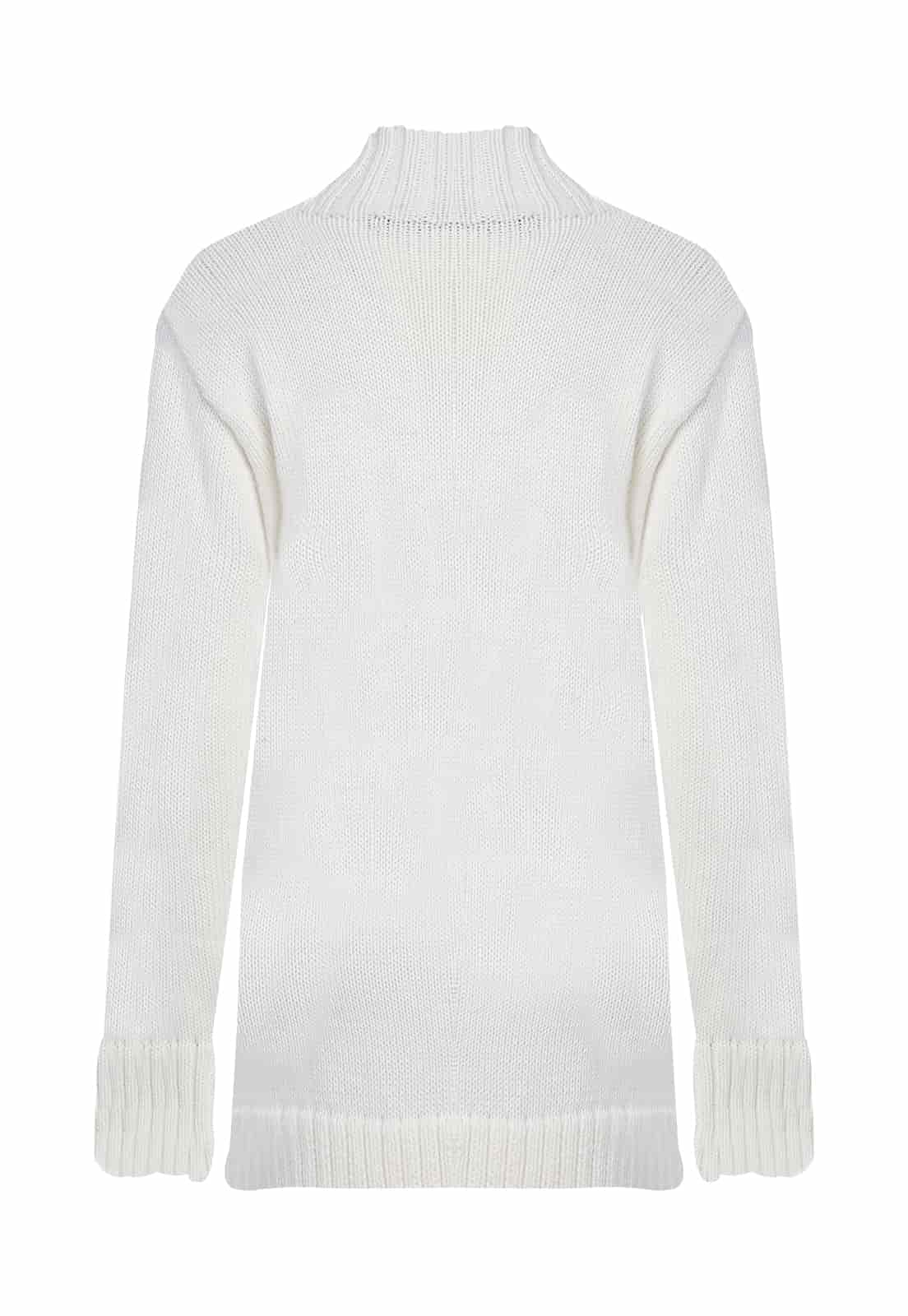 TURTLE NECK LETTER SWEATER - miniatura 10