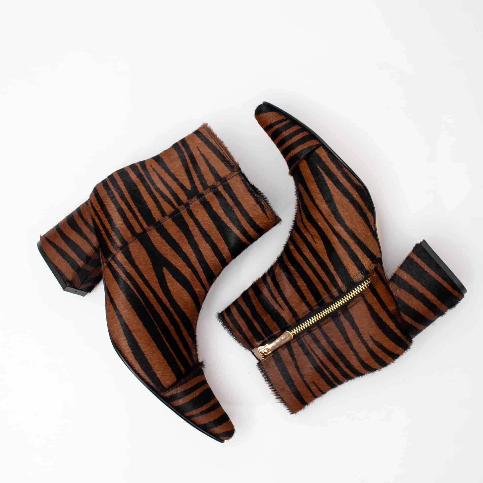 ANKLE boots fur - ZEBRA - miniatura 2