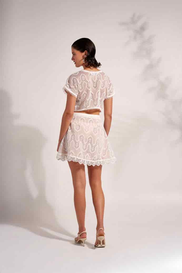 RENATA SKIRT WHITE - miniatura 3