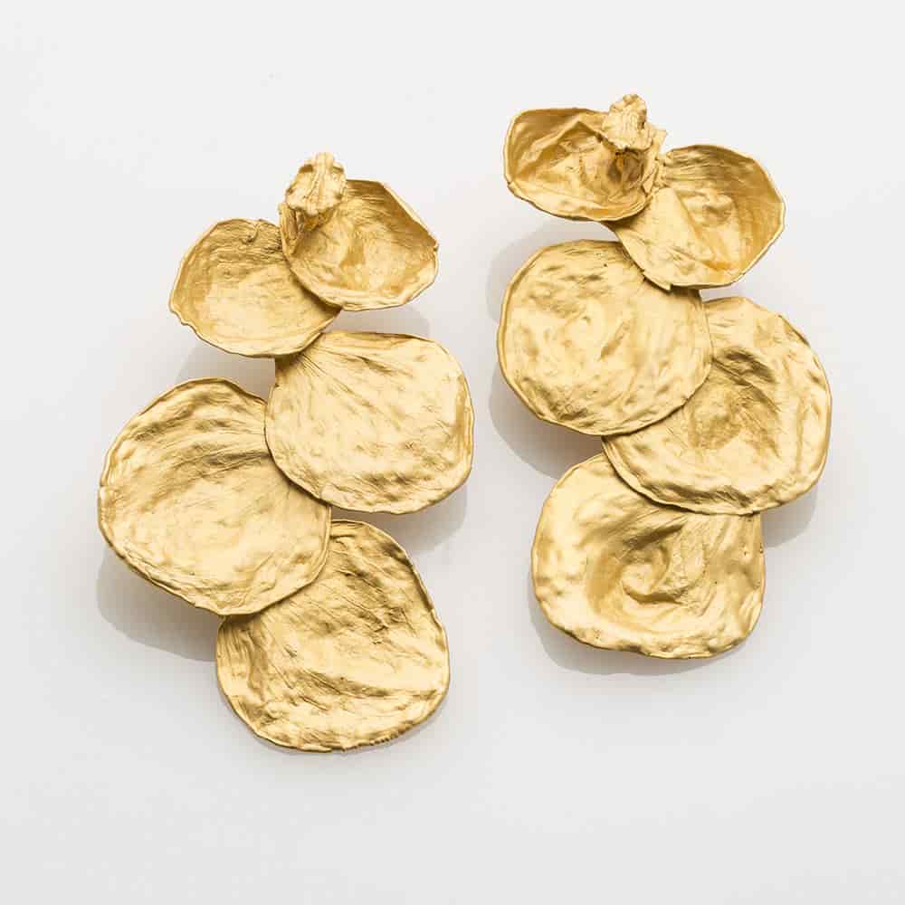 Deconstructive Vanda Orchid Earrings - miniatura 1