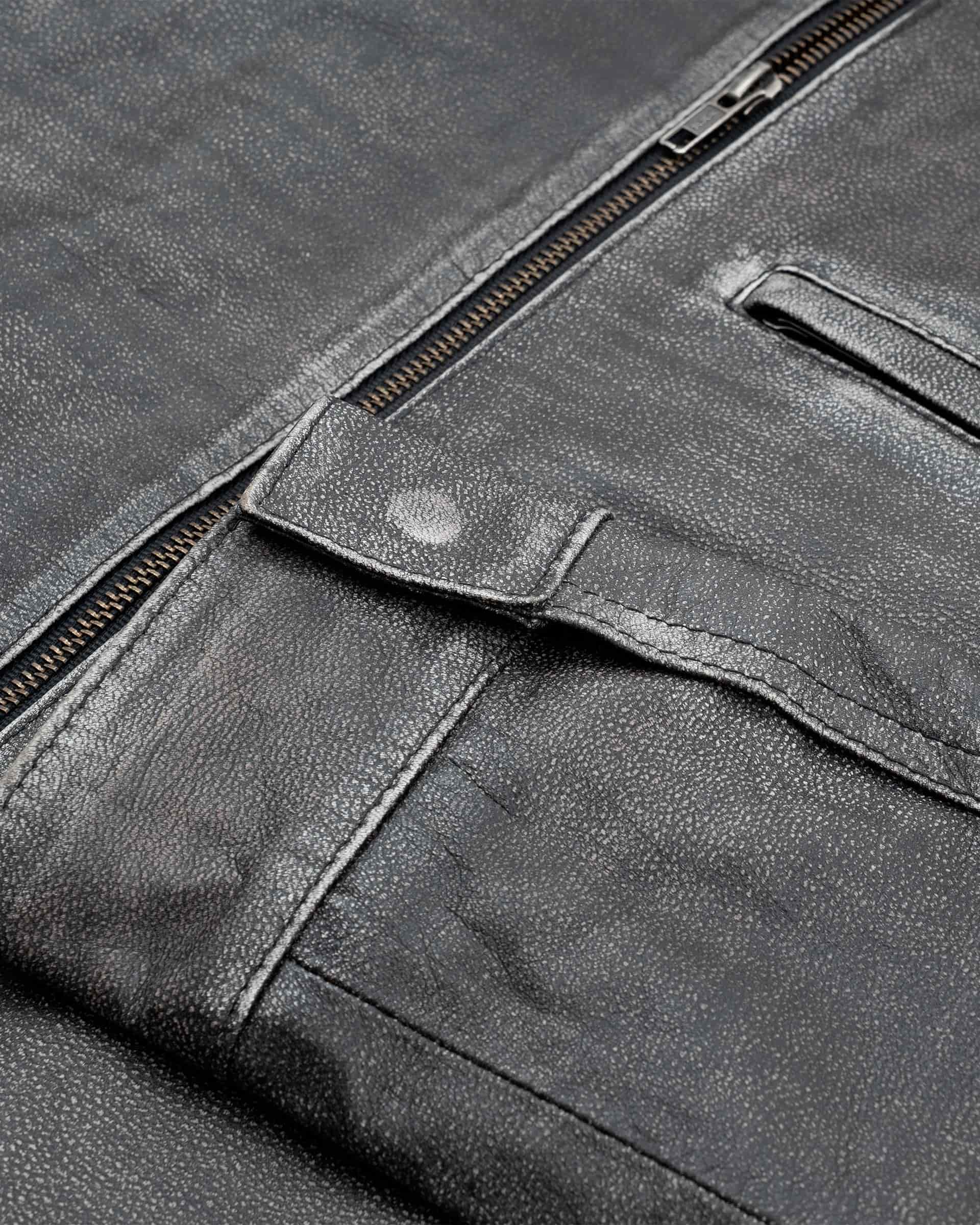 Chaqueta Monogram Leather - Negro Desgastado - miniatura 6