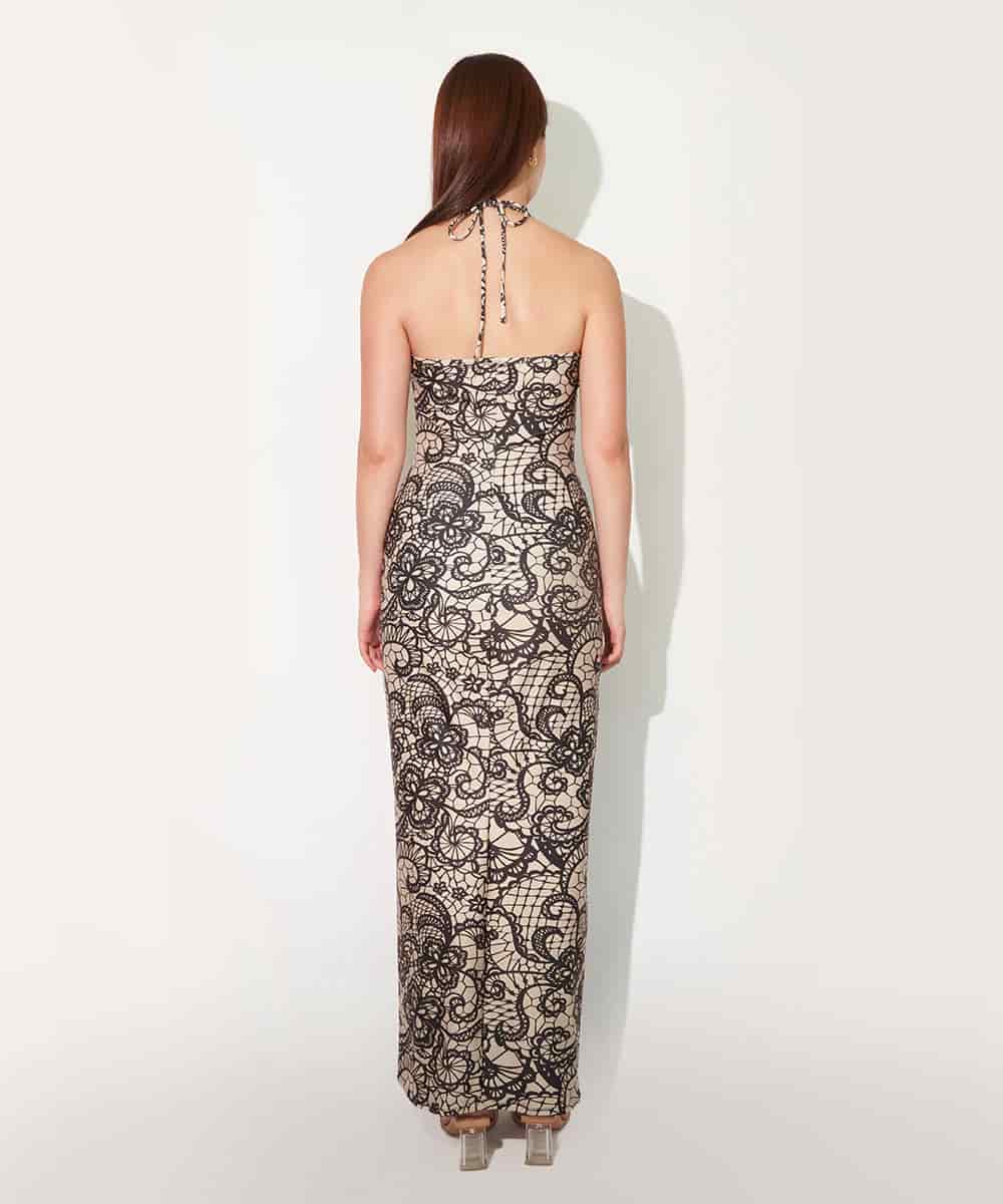 Maxi Dress in Faux Lace - miniatura 3