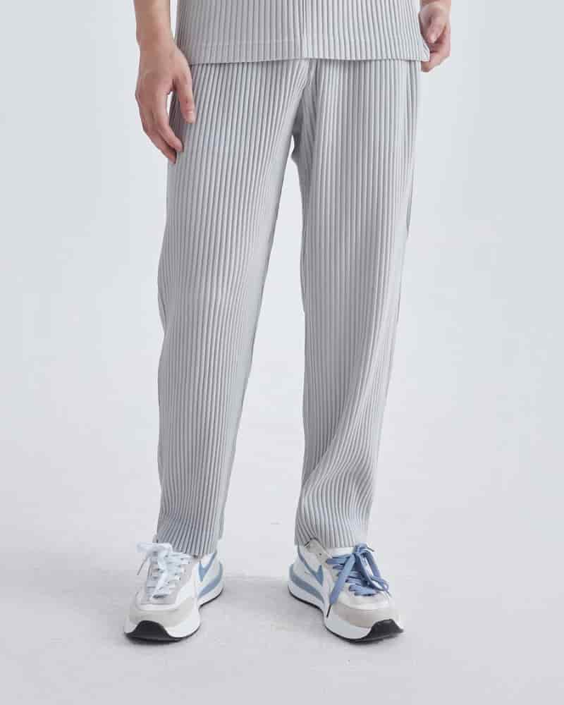 Ribbed Cotton Pantalon - miniatura 2