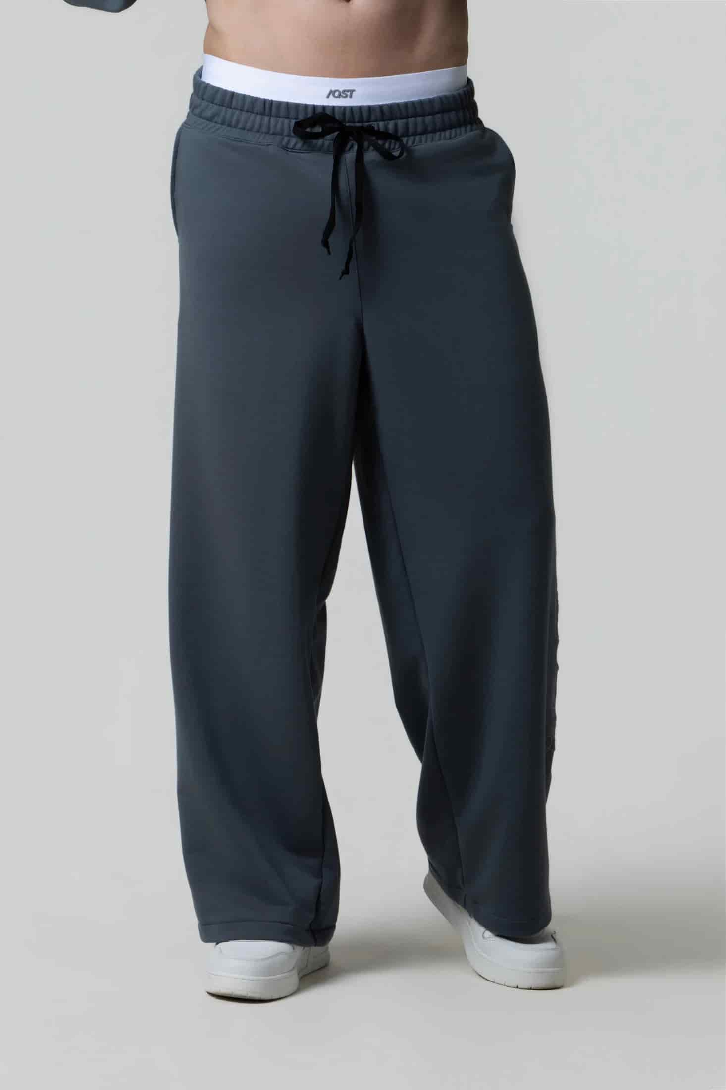PANTALON SUDADERA COLOR GRIS OSCURO - miniatura 1