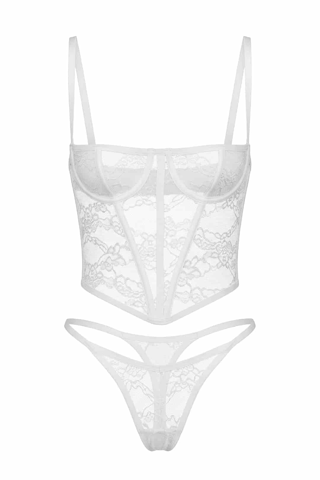 SET CORSET BERRY MARFIL - miniatura 3