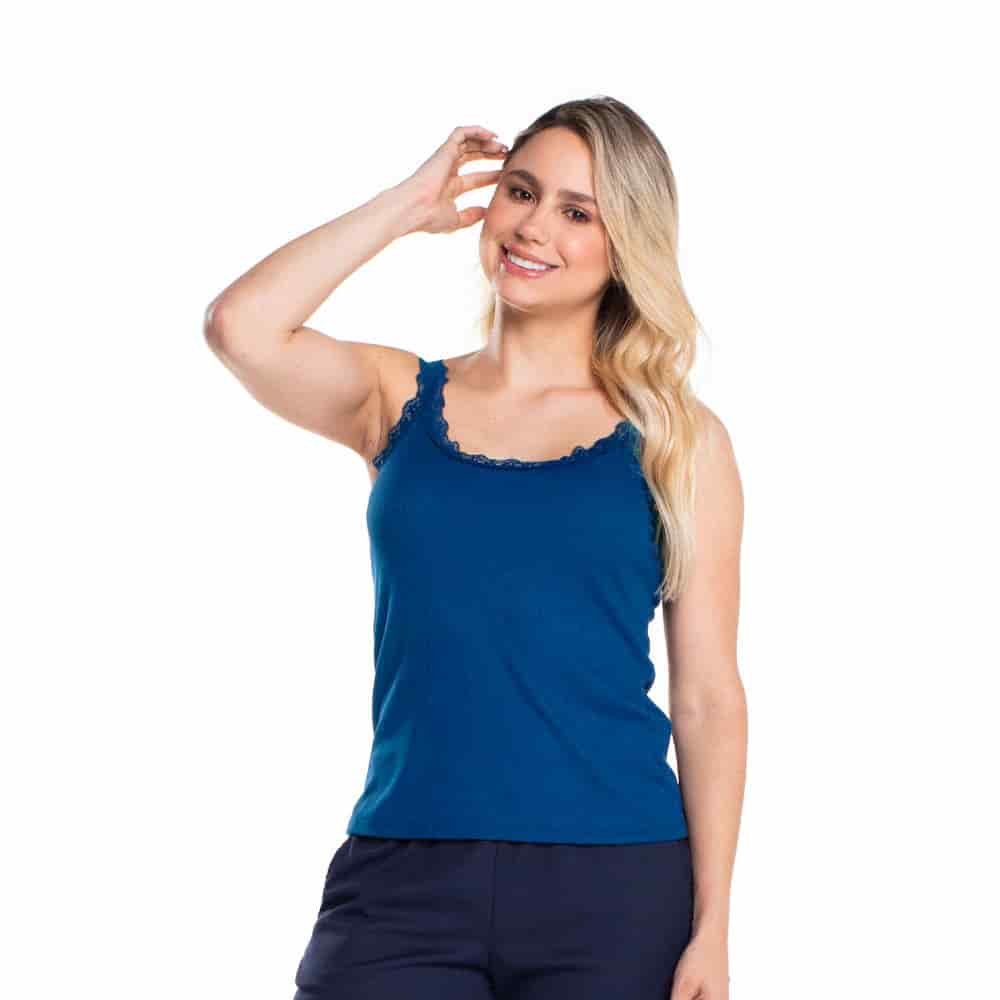 Camiseta Básica Encaje de Algodón - miniatura 14