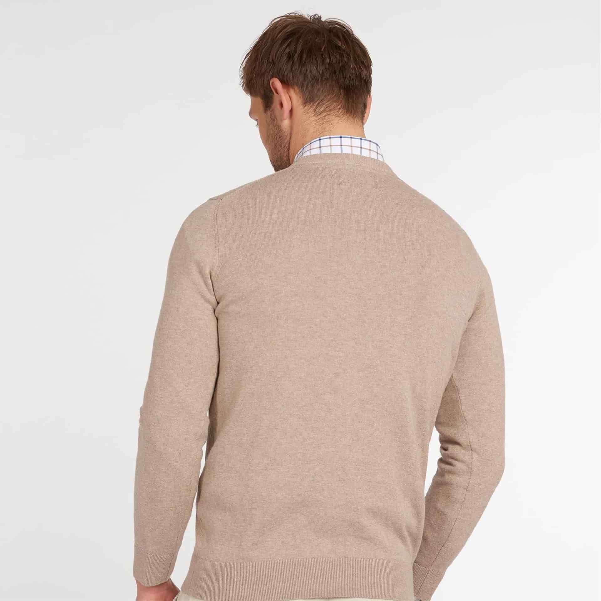 Pima Cotton V-Neck Jumper - miniatura 4