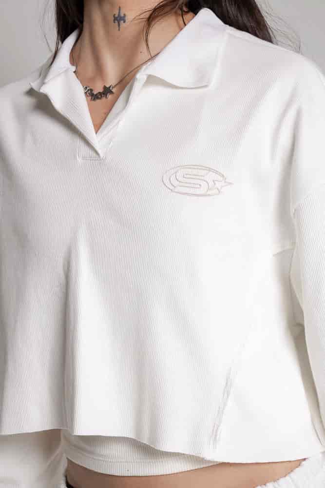 Buzo Dama Courage Tipo Polo-Beige - miniatura 8