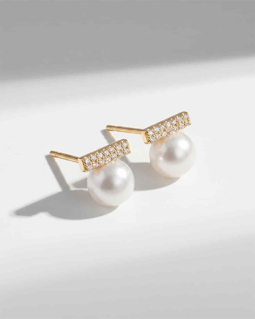 Aretes Perla y Cristales - miniatura 3