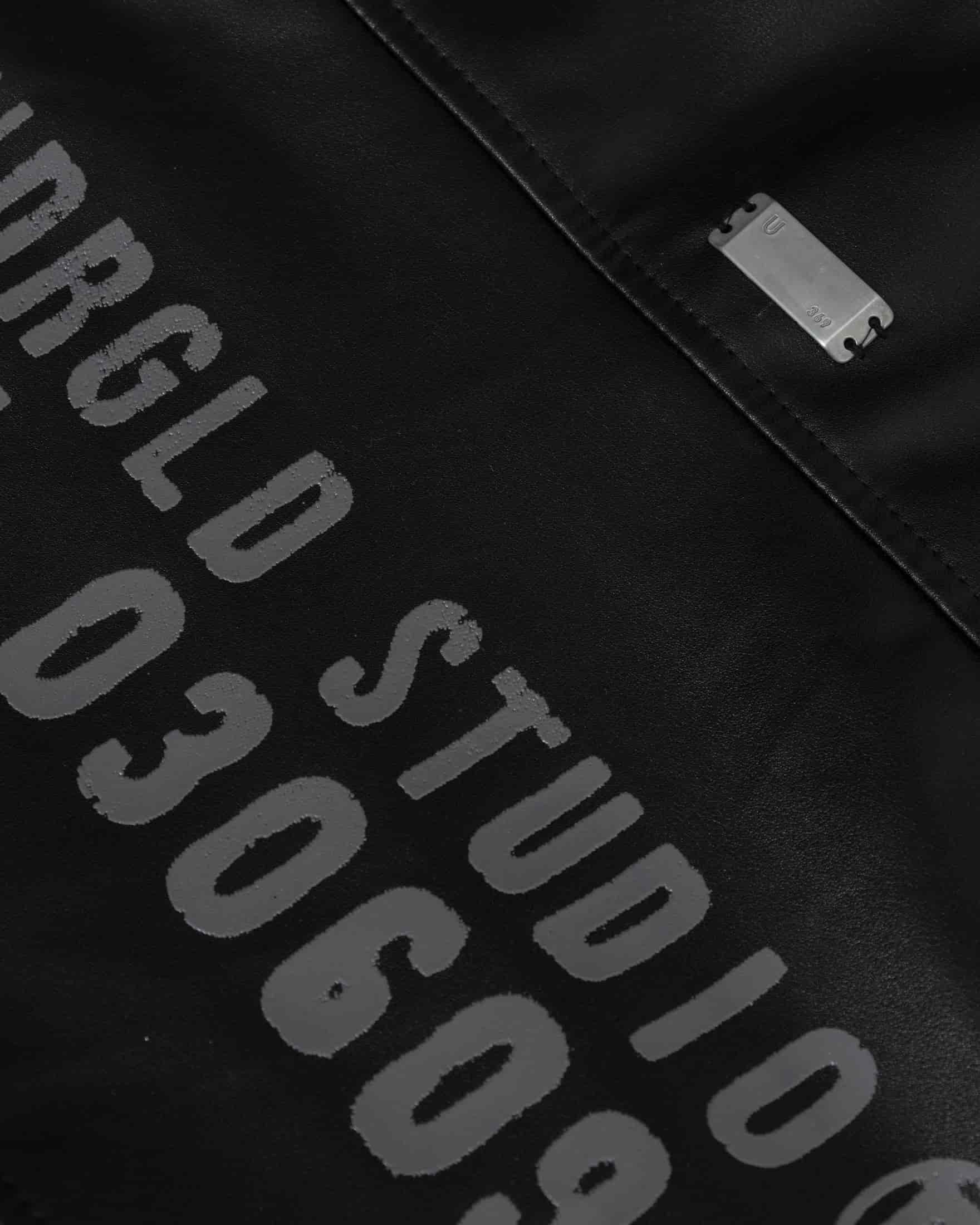Spring Worn Logo Cropped Jacket Black - miniatura 4