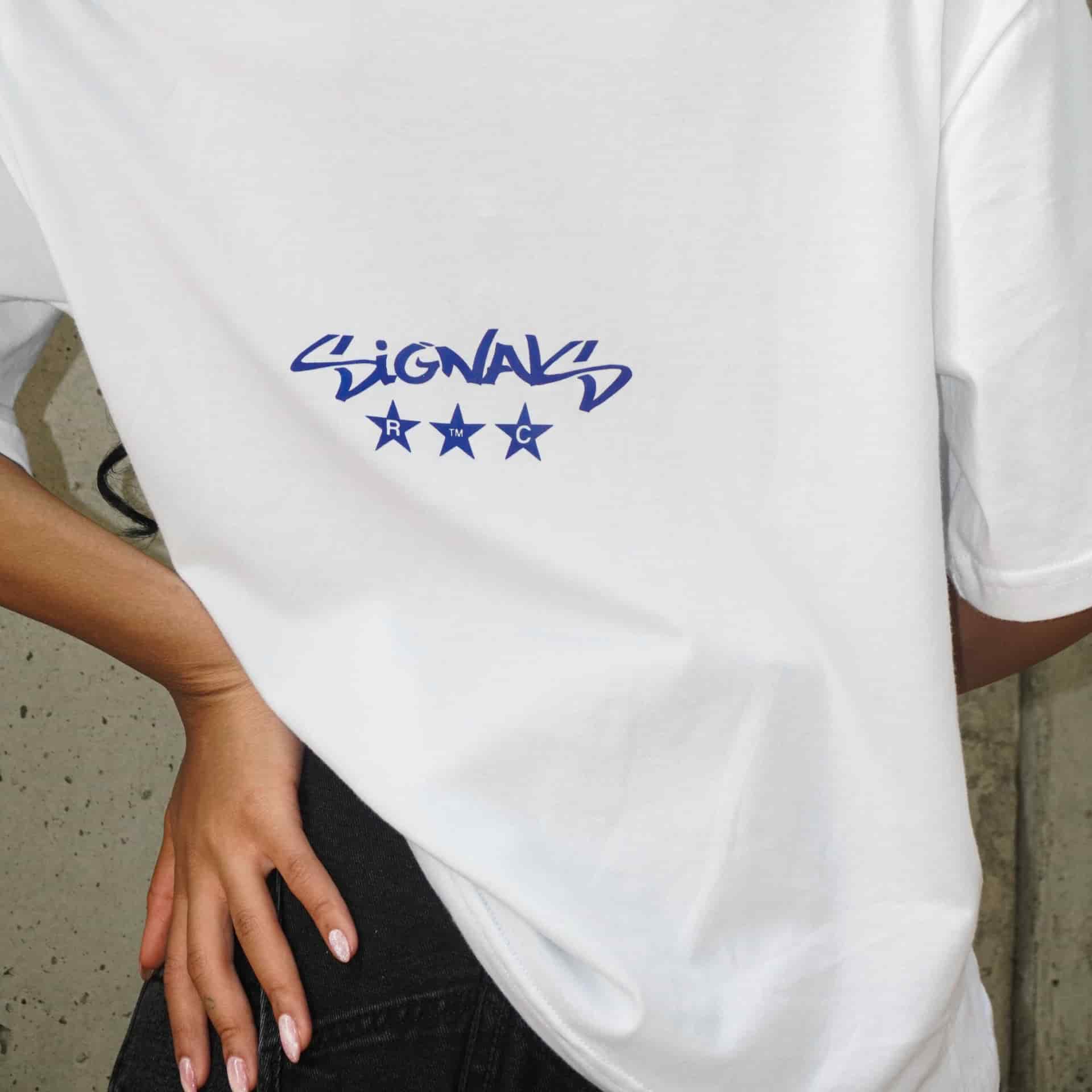 T-shirt Boxy Signals Blanca - miniatura 3