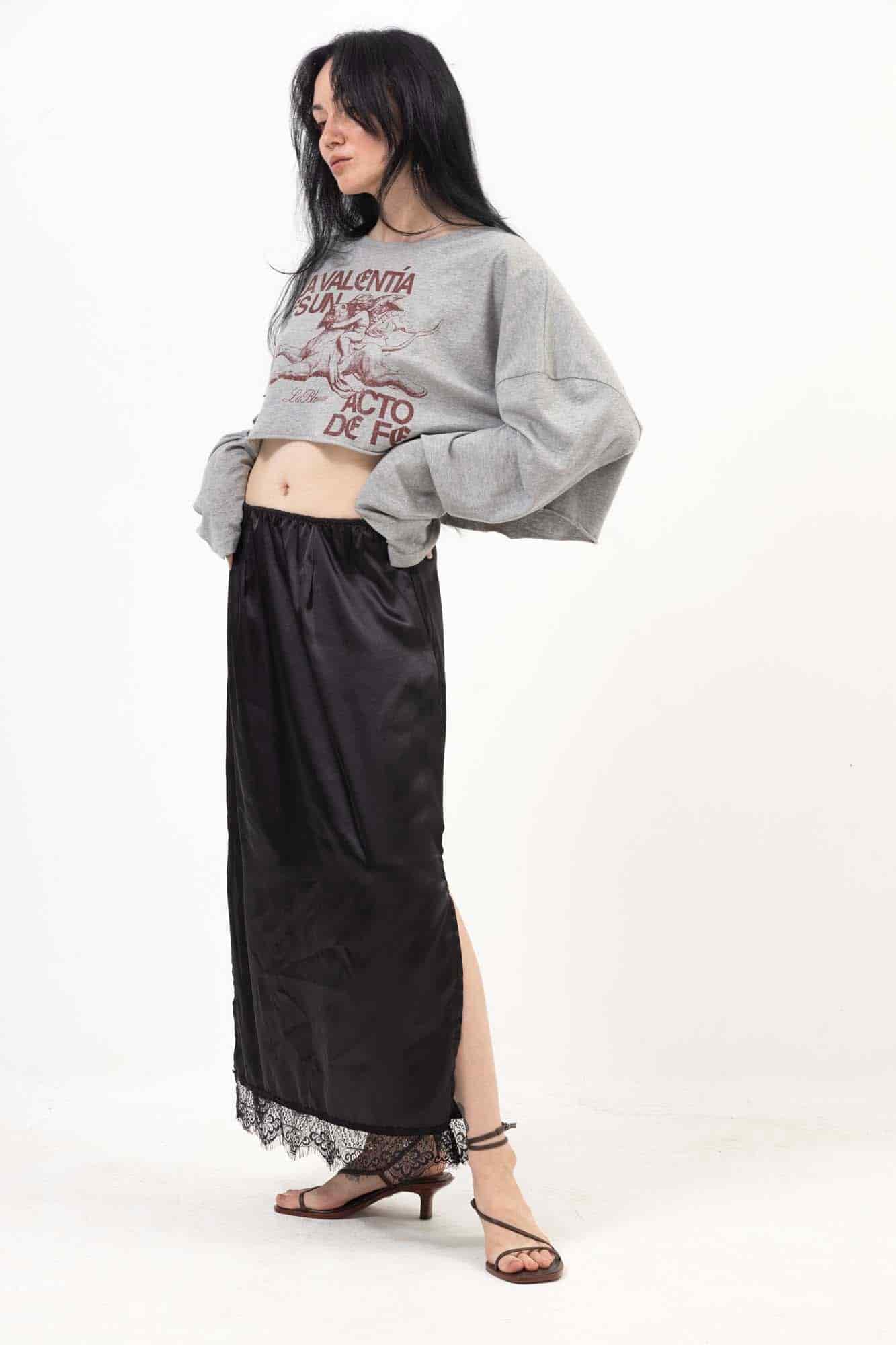 SATIN SKIRT - miniatura 3