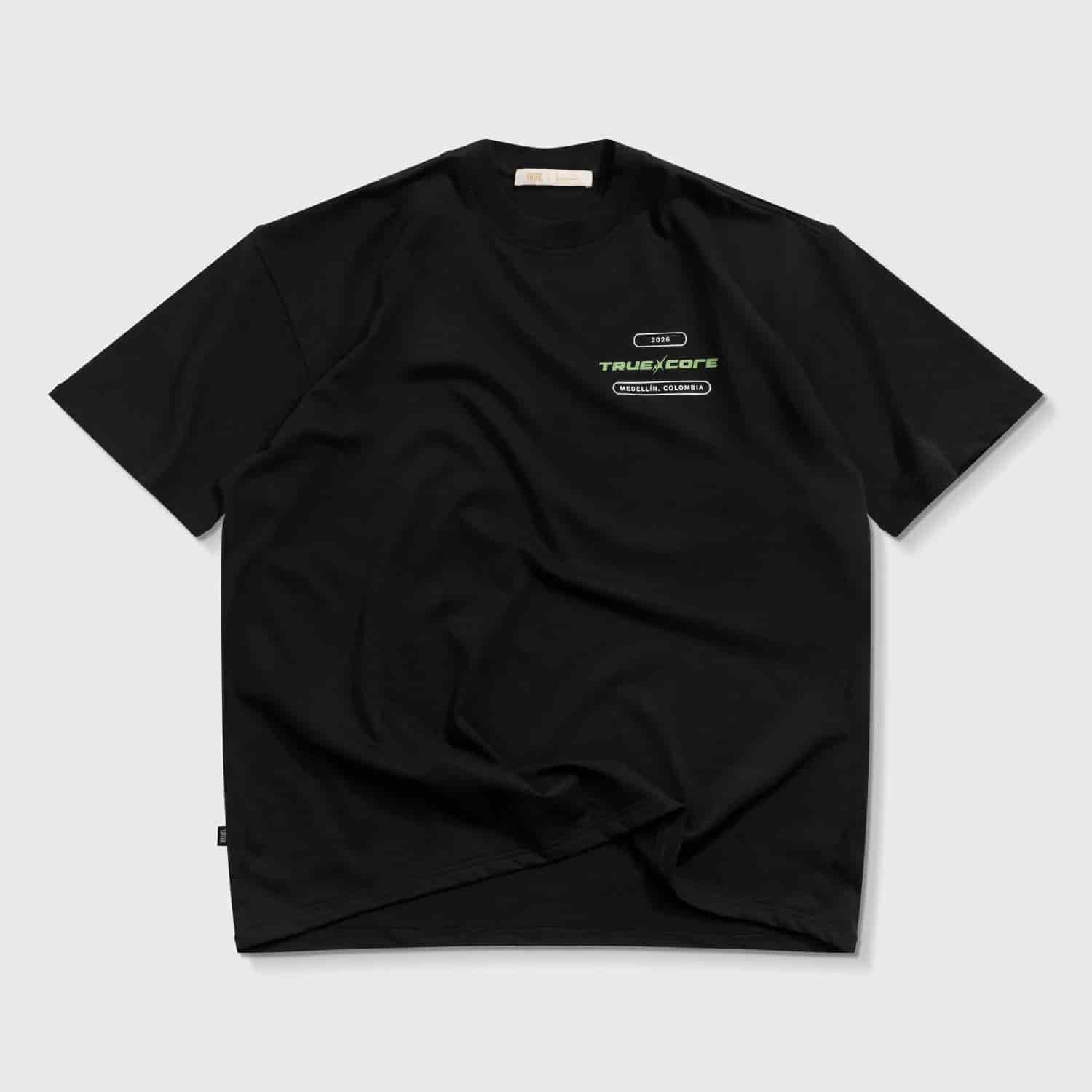 Flower Oversized T-Shirt - Black - miniatura 2