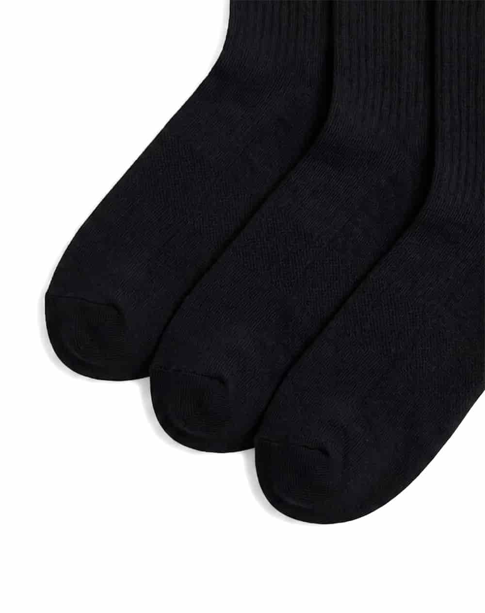 3 pares de medias cortas negras mujer - miniatura 3