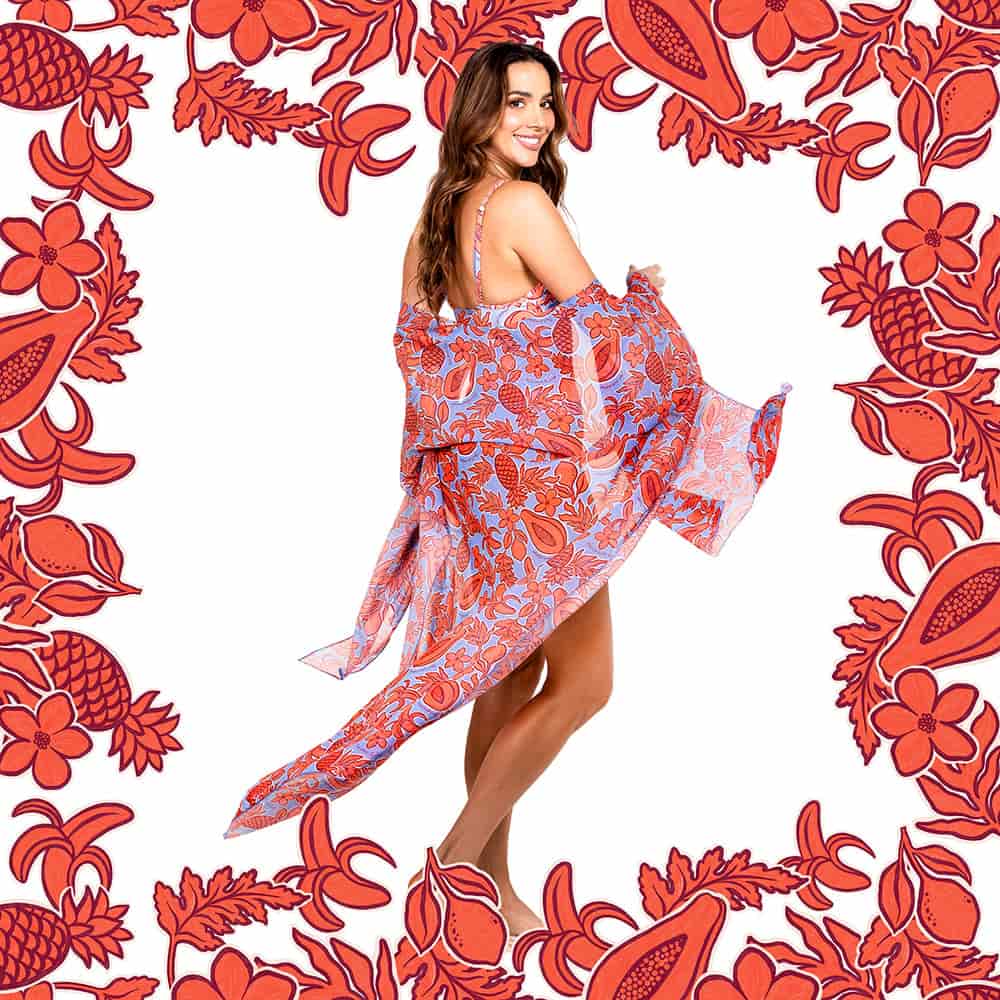Kimono Papaya Naranja. - miniatura 3