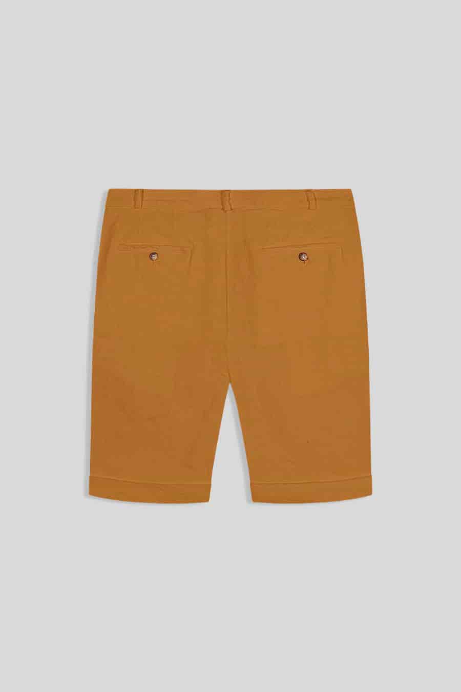 Men's linen bermuda sudan brown - miniatura 2