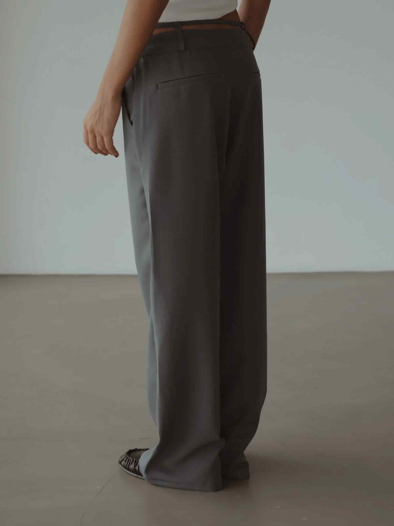 CROSS BELT TROUSER - DARK GRAY - miniatura 11