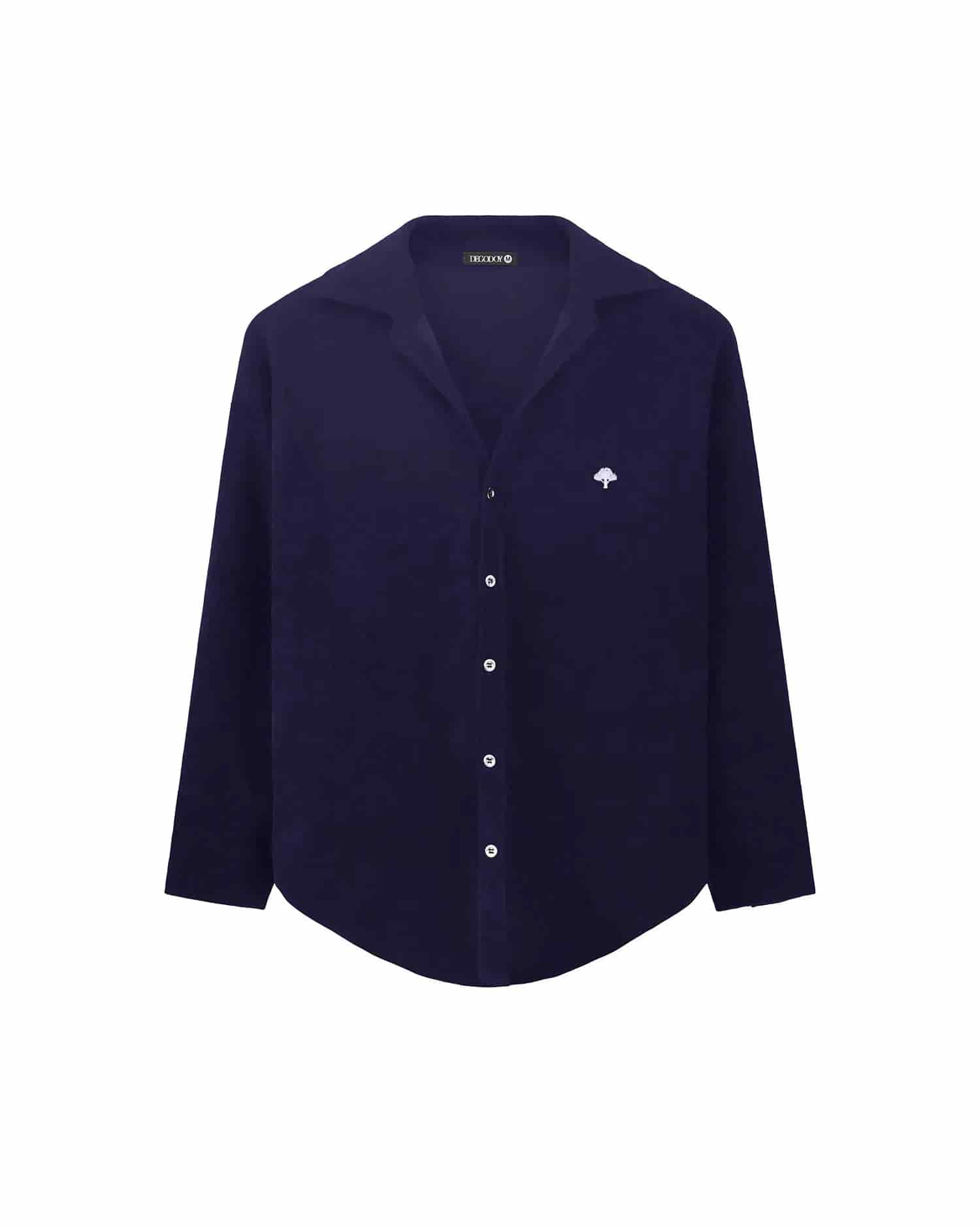 Camisa Clasica Pana Azul - miniatura 1
