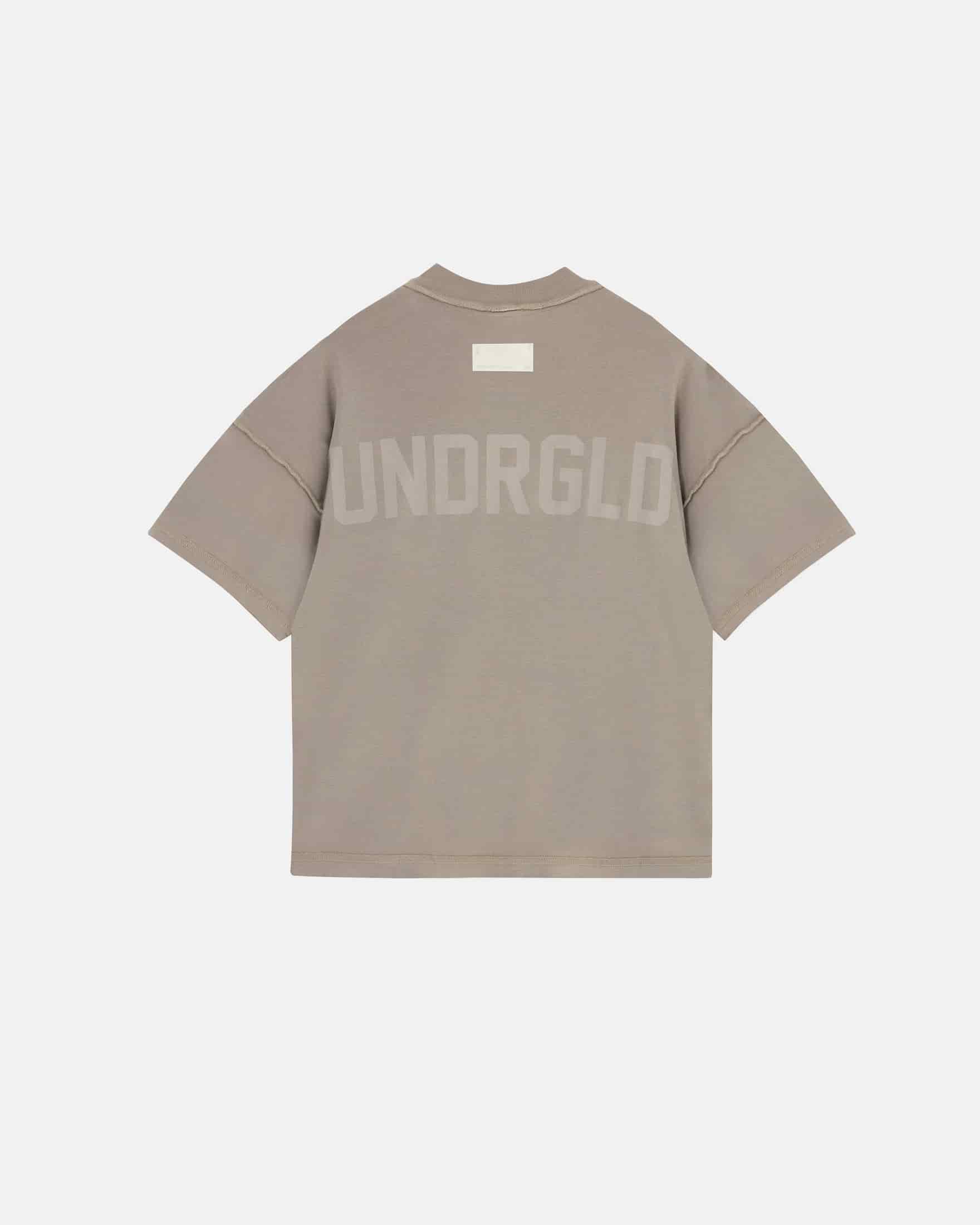 Basics UNDRGLD Boxy Fit Pocket Tshirt Light Brown - miniatura 3
