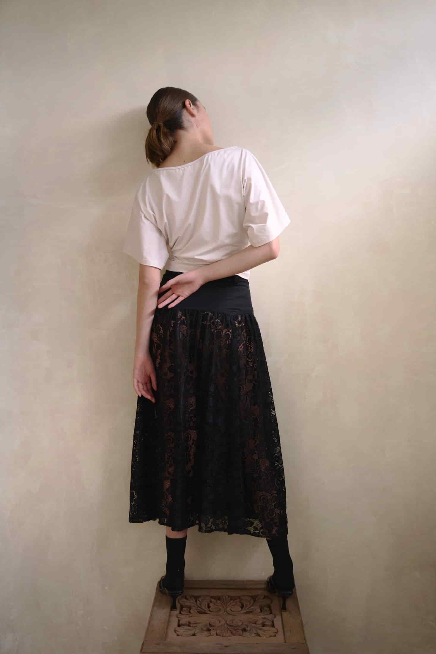 MIDNIGHT LACE SKIRT - miniatura 5