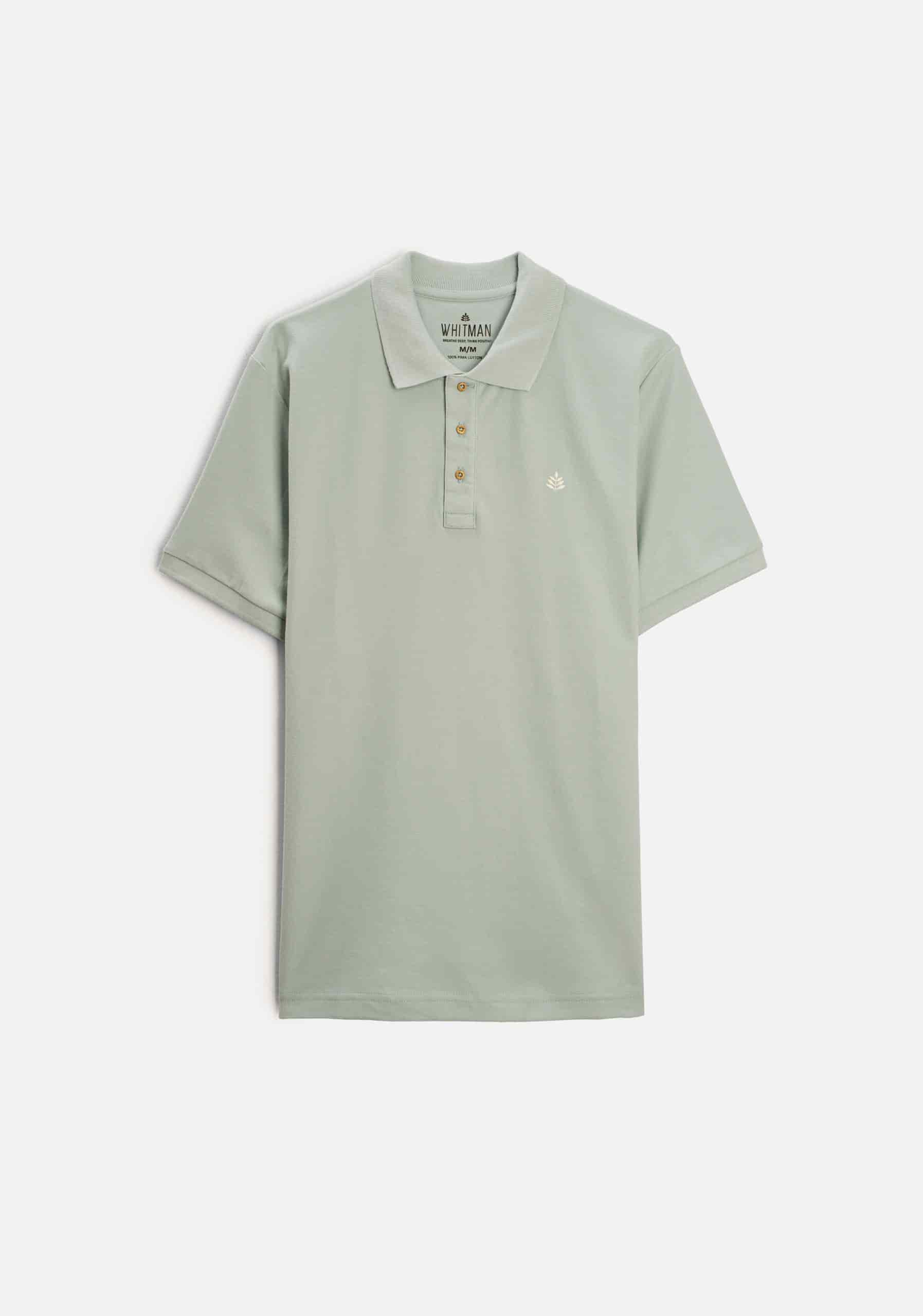 Camiseta Polo H Unicolor L-Mar Verde Menta - miniatura 1