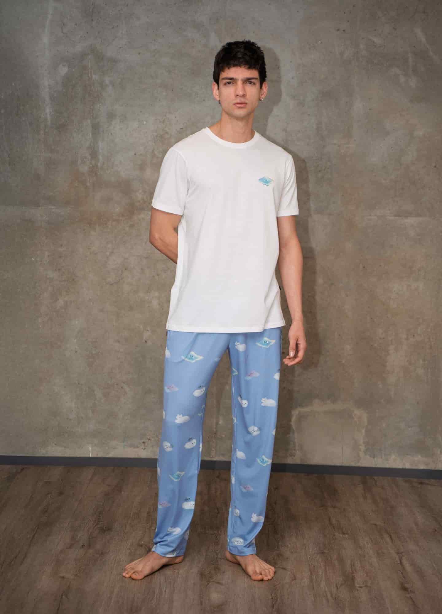 Conjunto Pantalón Nubes - Azul Cielo - miniatura 1