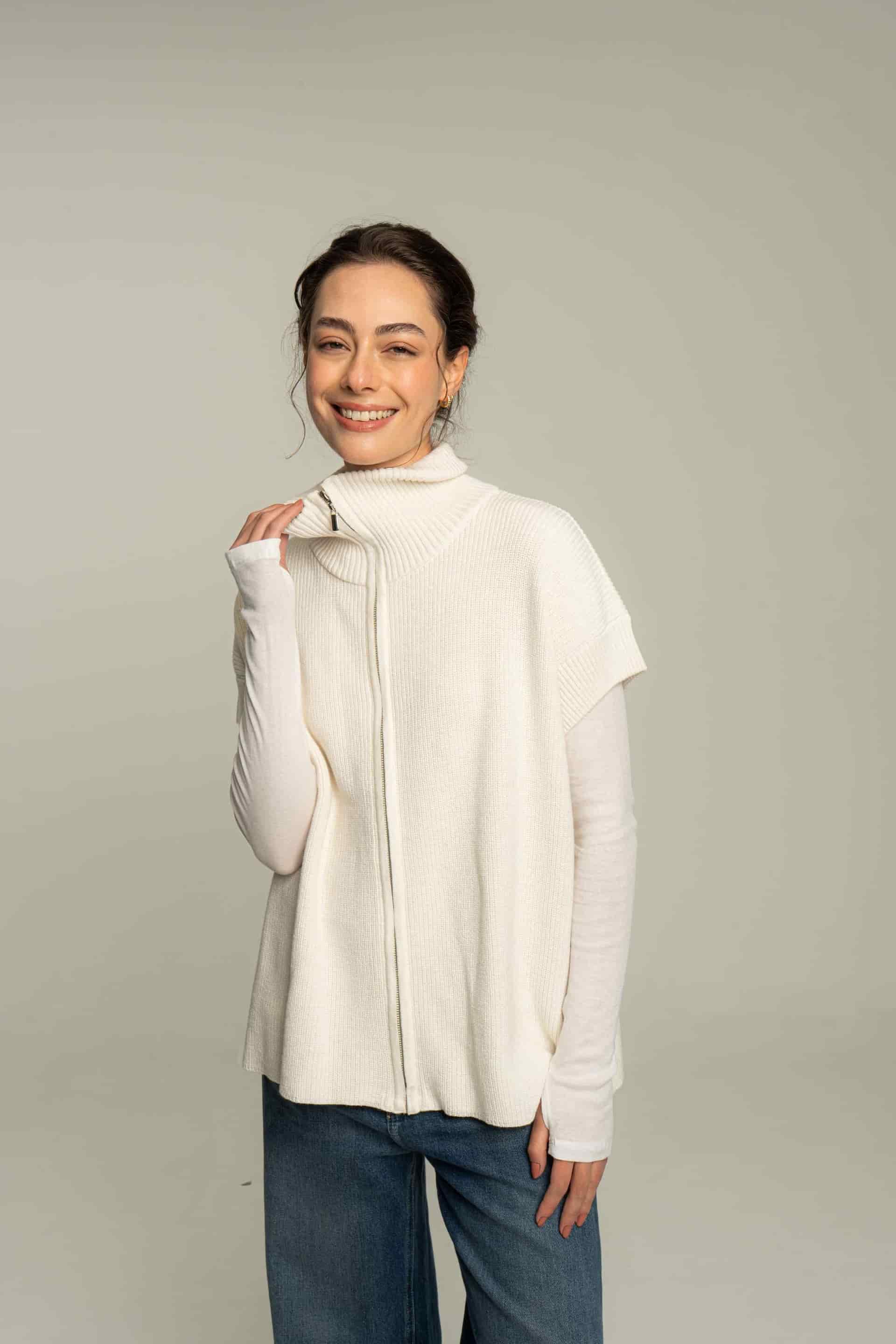 Chaleco zipper - crudo - miniatura 4
