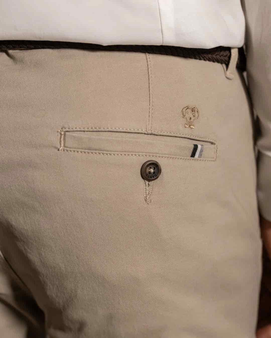 Pantalon Elastico Taupe - Talla Regular - miniatura 2