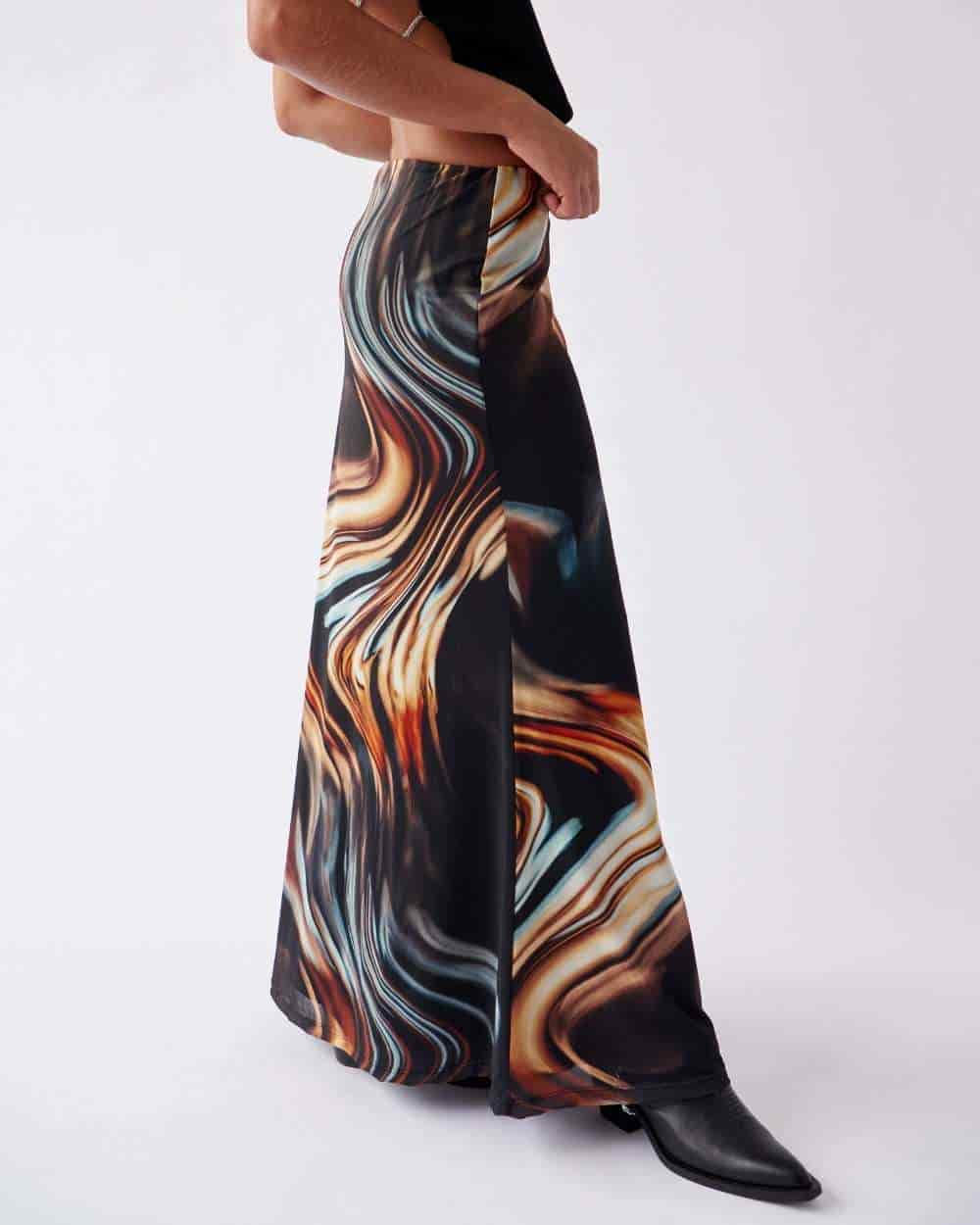 MESH MAXI SKIRT - miniatura 1