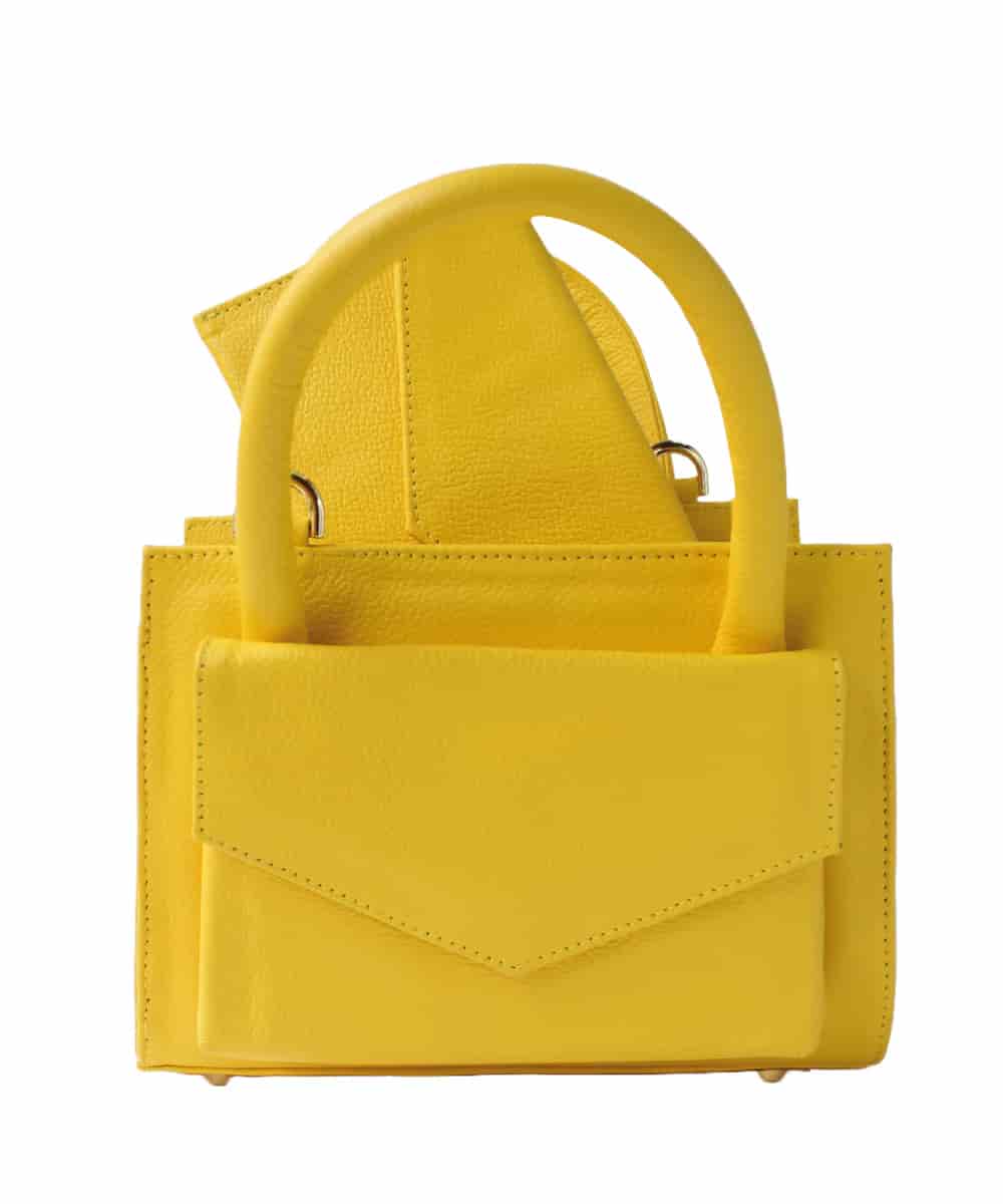 MiniBag Amarillo – Bolso en Cuero - miniatura 4