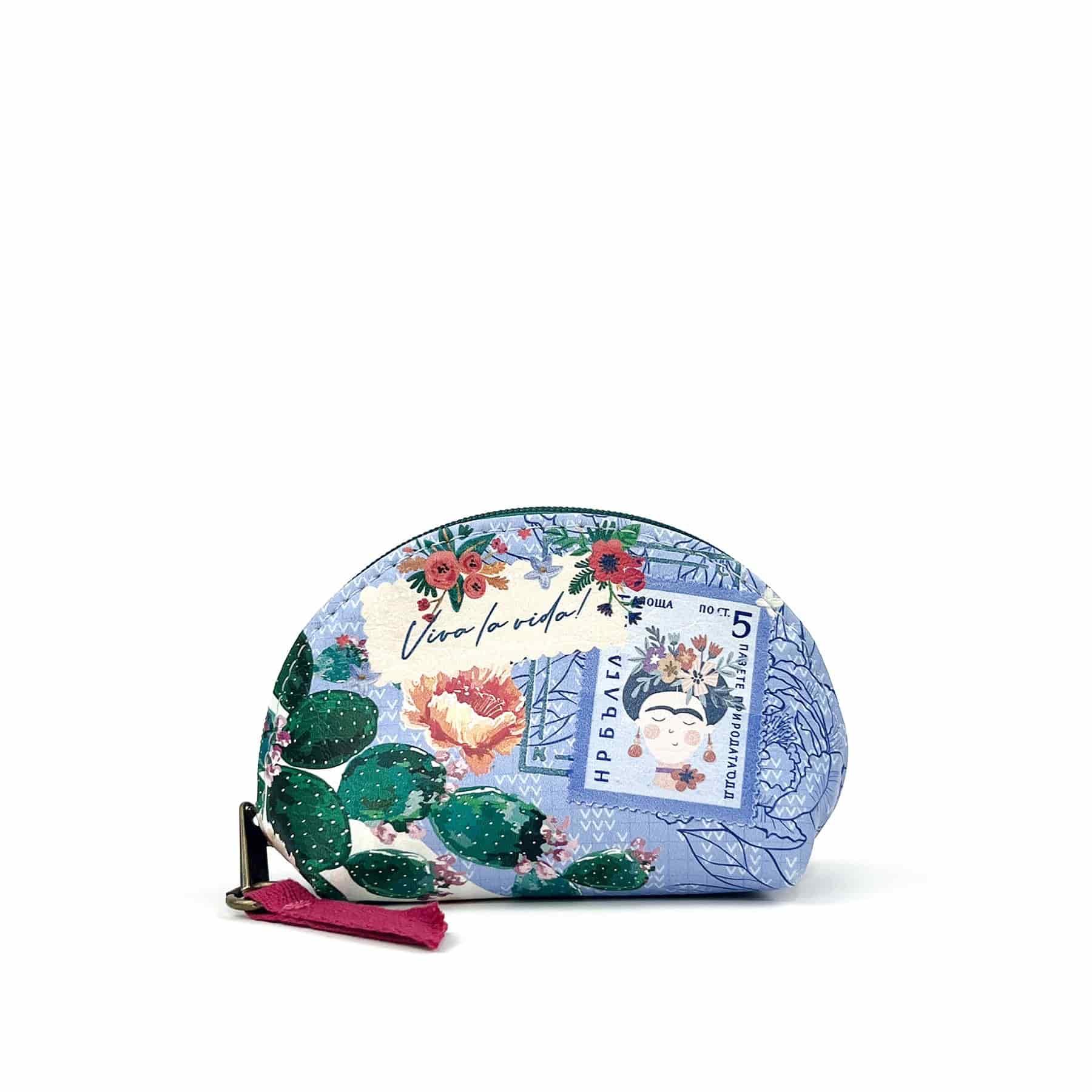 Monedero Para Mujer Dublín Con Estampado Y Cremallera Viva La Vida - miniatura 1