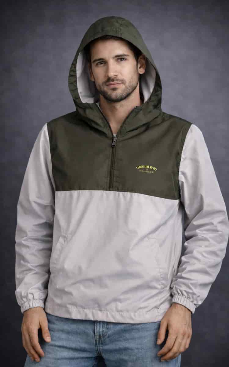 CHAQUETA ROMPEVIENTOS VERDE UNISEX - miniatura 1