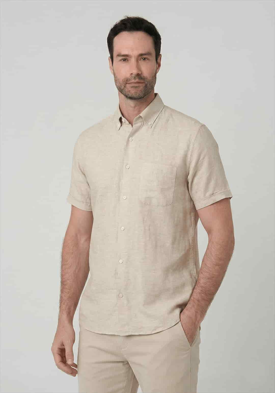 Camisa con bolsillo manga corta para hombre Jon Sonen 027225037 - miniatura 13
