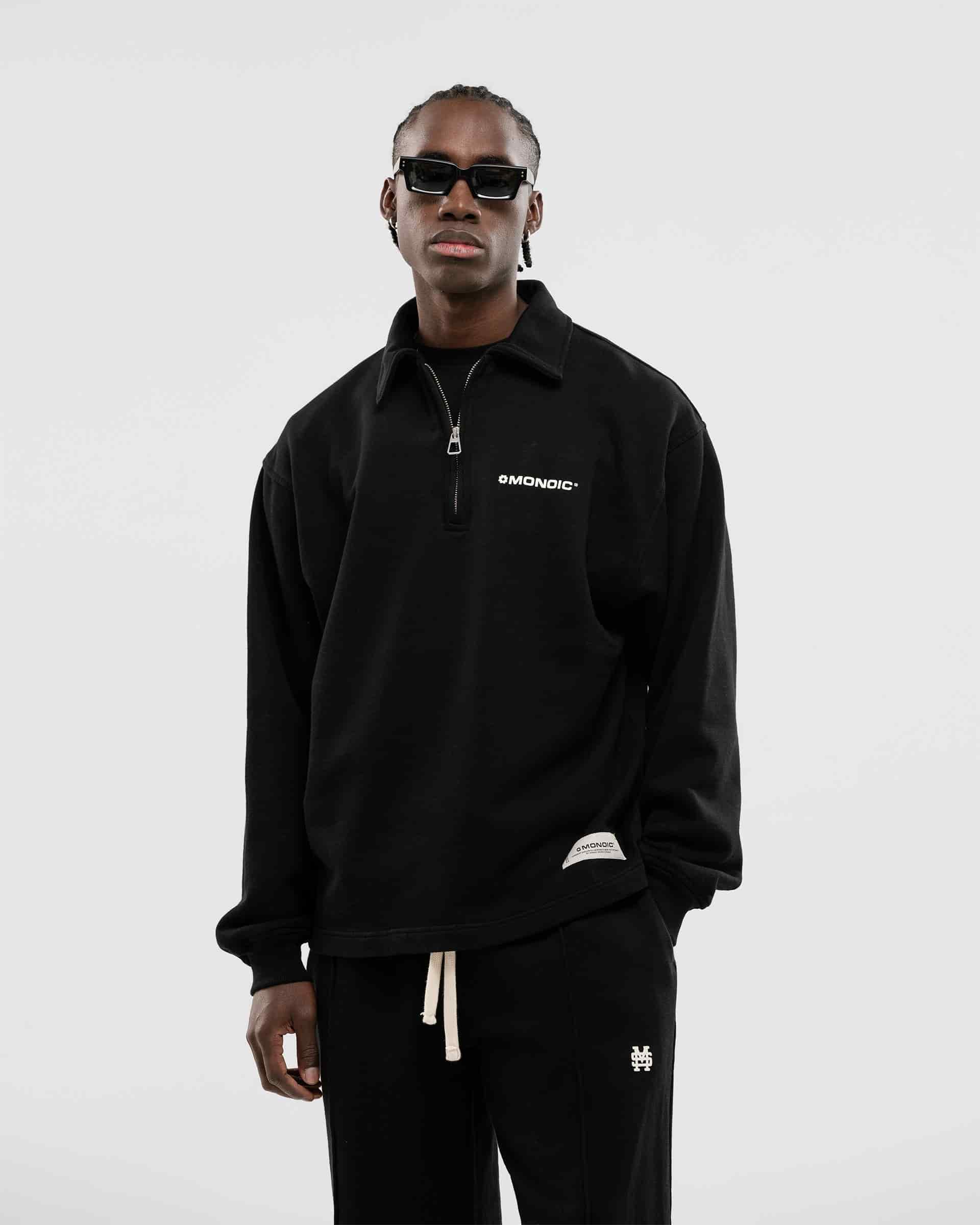 Quarter Zip V2 - Negro Oscuro - miniatura 4