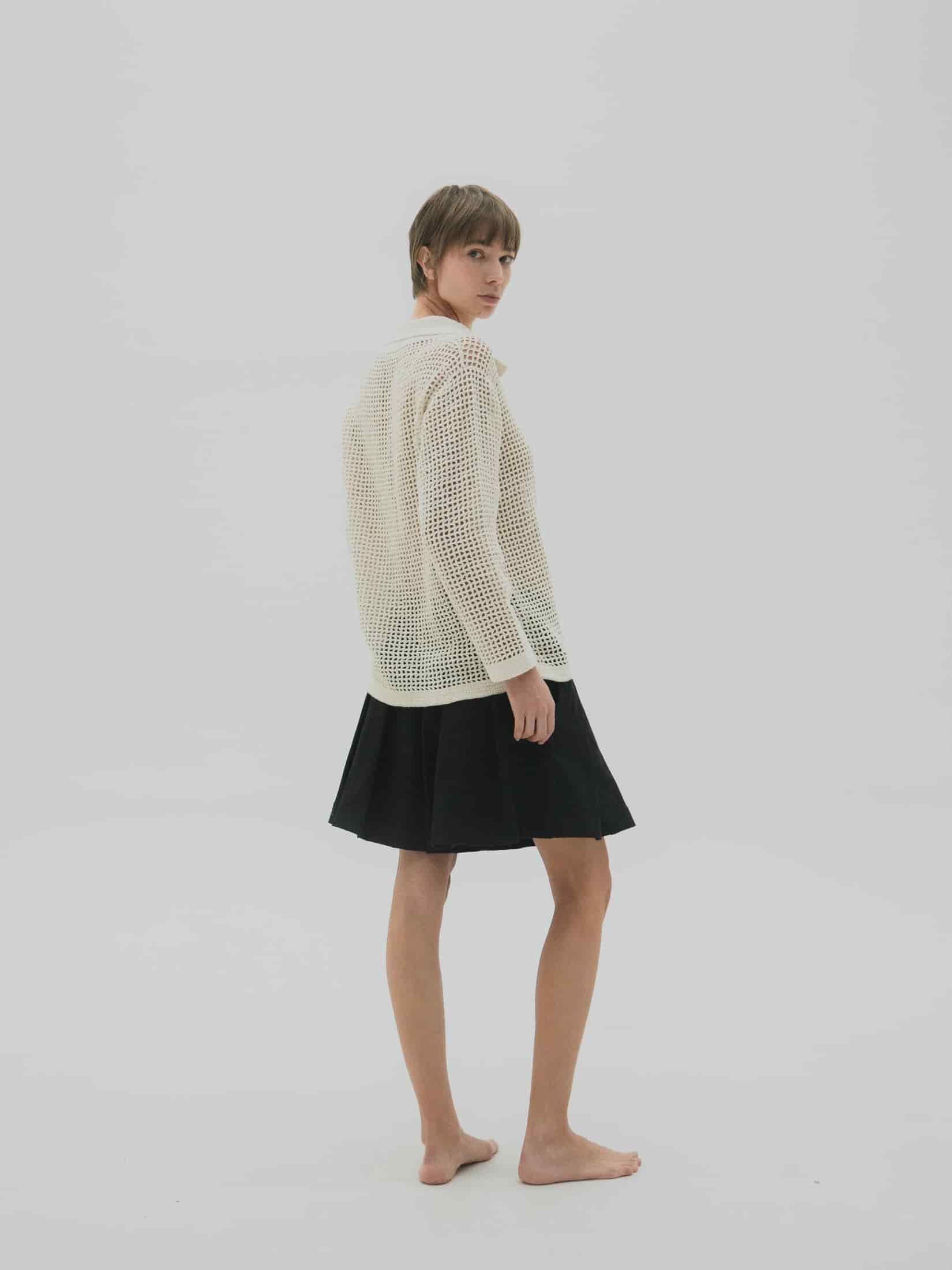 Camisa tejida en crochet Mujer - miniatura 4
