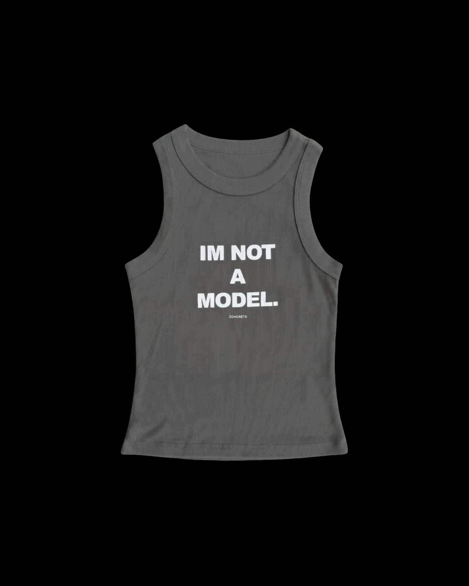 I'M NOT A MODEL TANK TOP — GREEN - miniatura 2