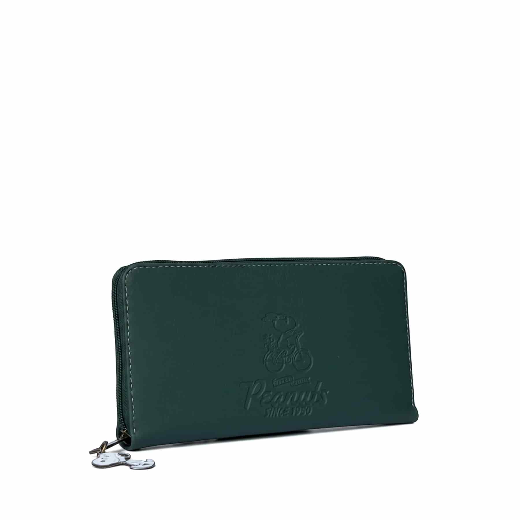 Billetera manos Libres para Mujer Polonia Verde con Cargadera Snoopy - miniatura 2